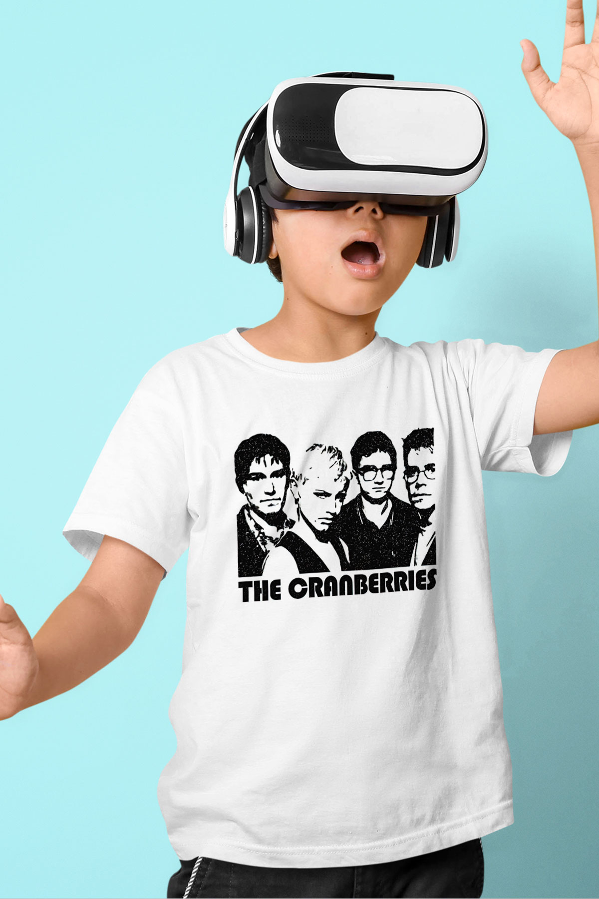 The Cranberries Baskılı Beyaz Unisex Beyaz Çocuk Tişört - Tshirt