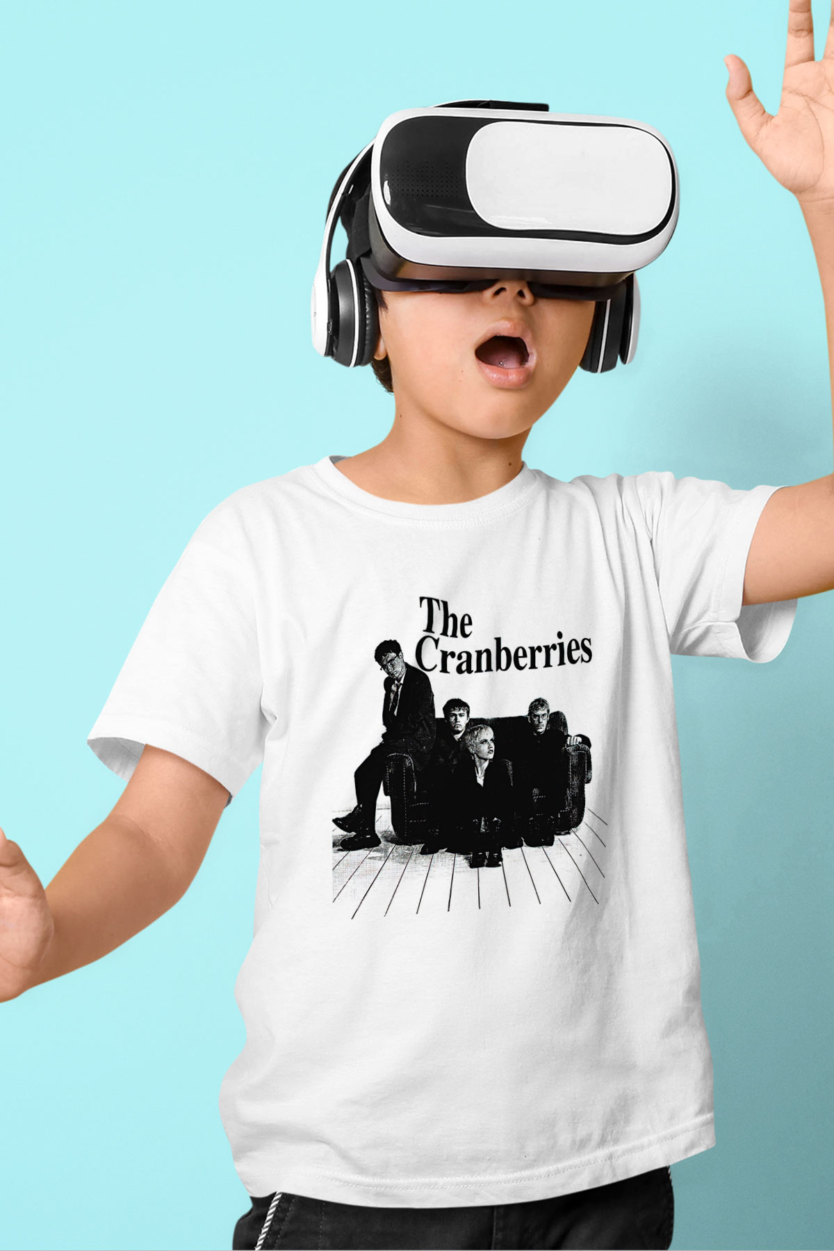 The Cranberries Baskılı Beyaz Unisex Beyaz Çocuk Tişört - Tshirt