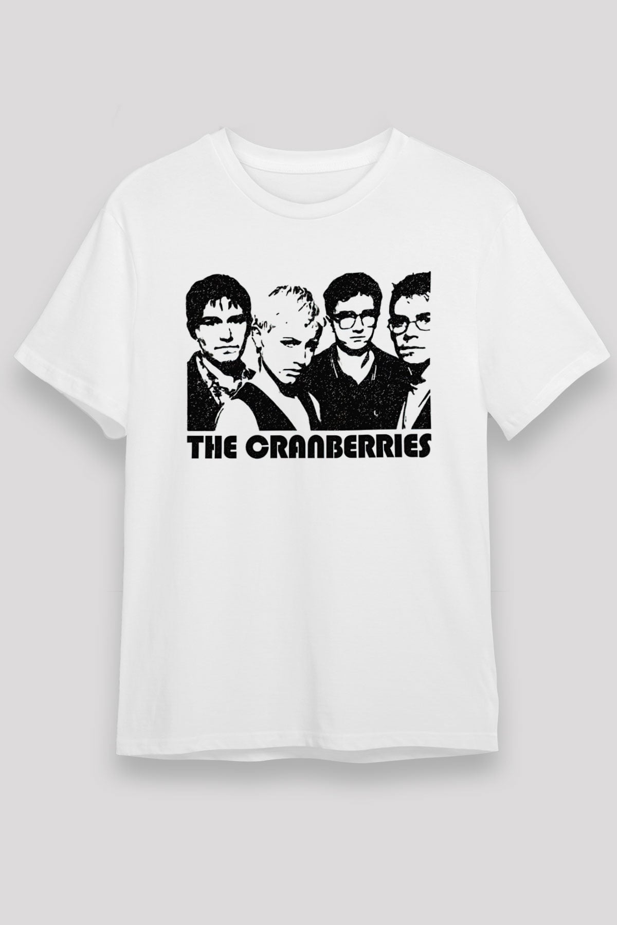 The Cranberries Baskılı Unisex Beyaz Tişört - Tshirt