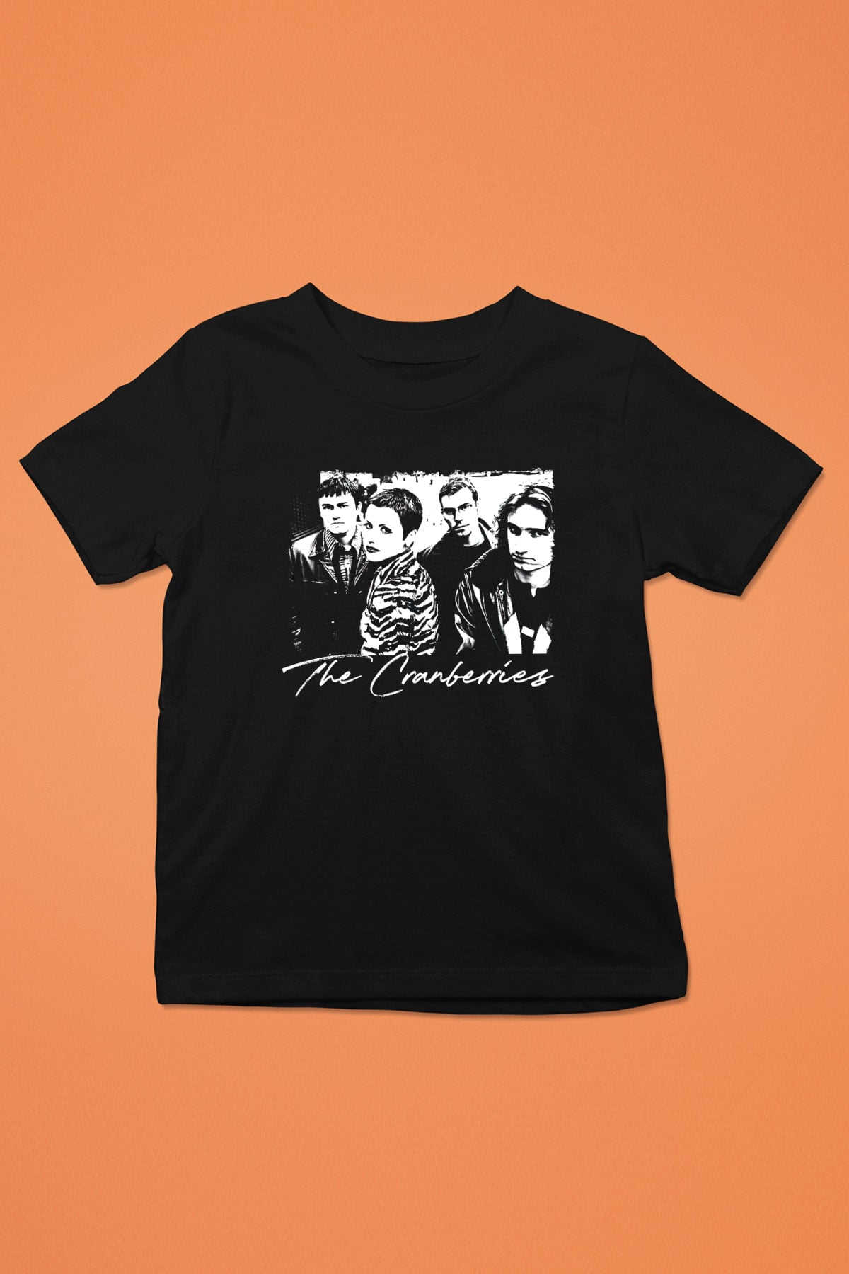 The Cranberries Baskılı Unisex Siyah Çocuk Tişört - Tshirt