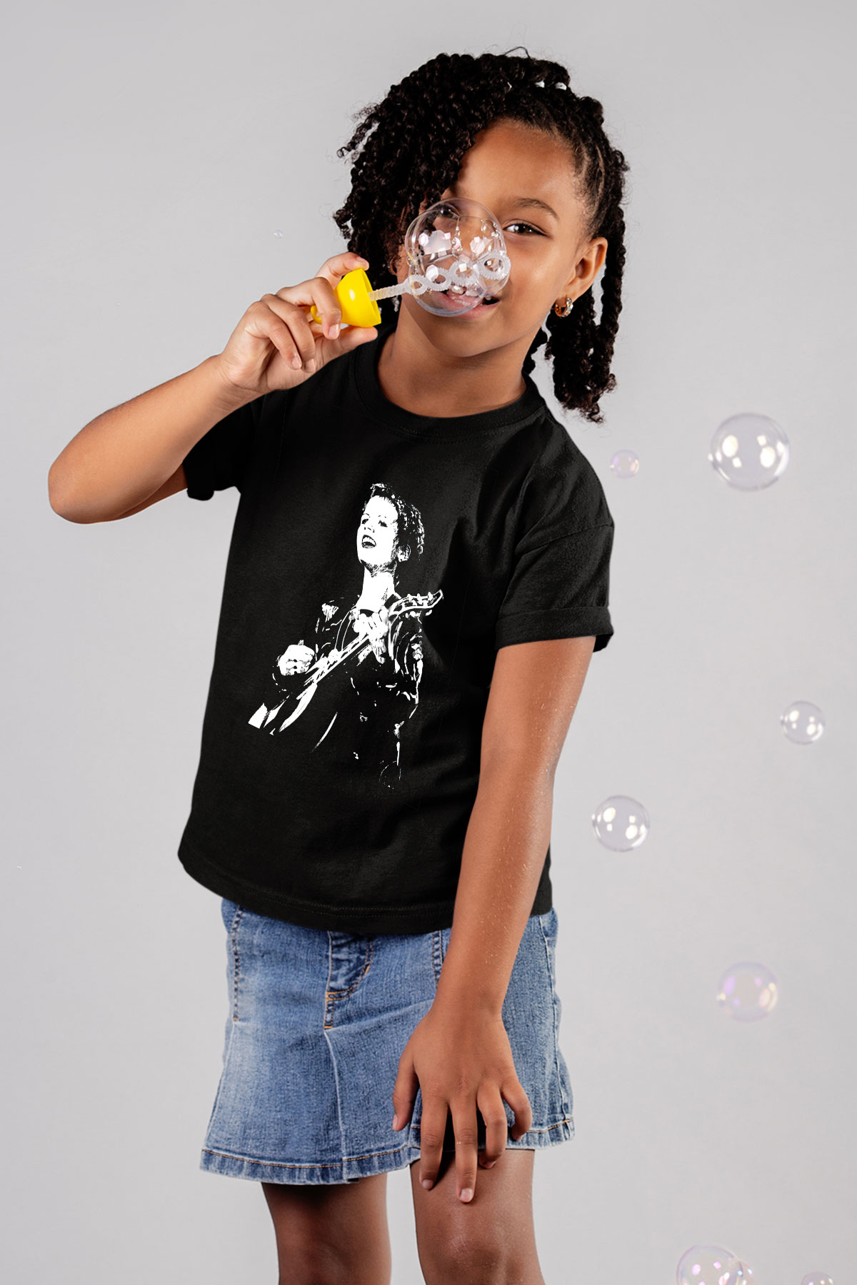 The Cranberries Baskılı Unisex Siyah Çocuk Tişört - Tshirt