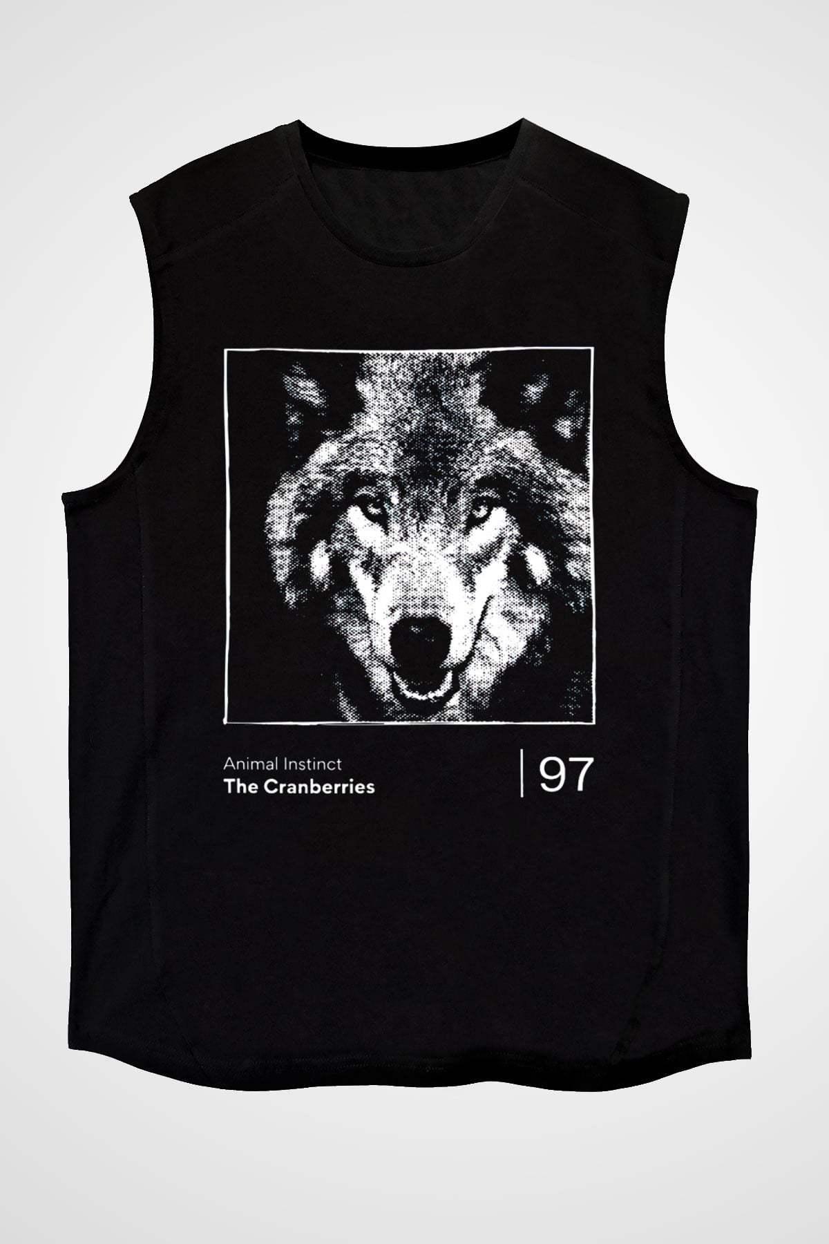 The Cranberries Baskılı Unisex Siyah Kolsuz Tişört - Tshirt