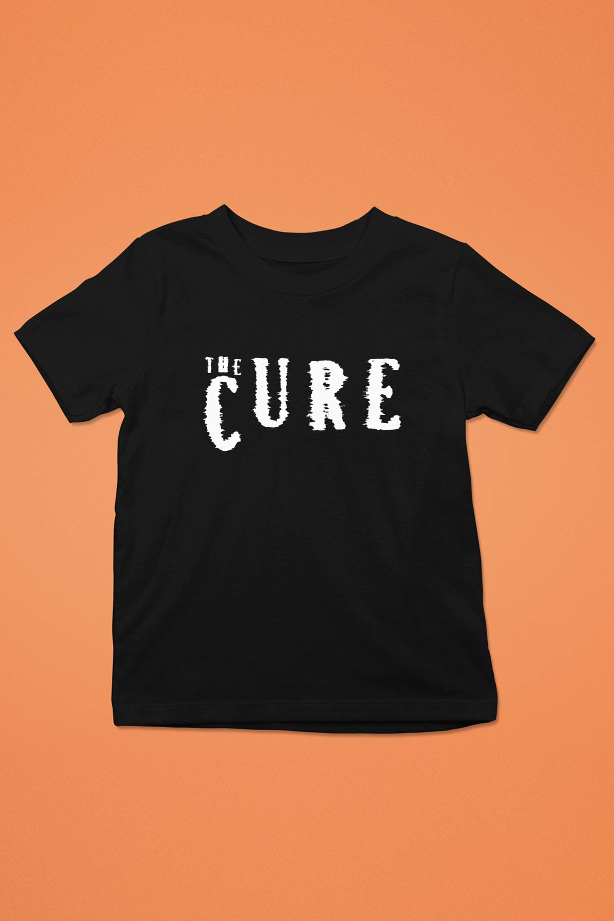 The Cure Baskılı Siyah Unisex Çocuk Tişört