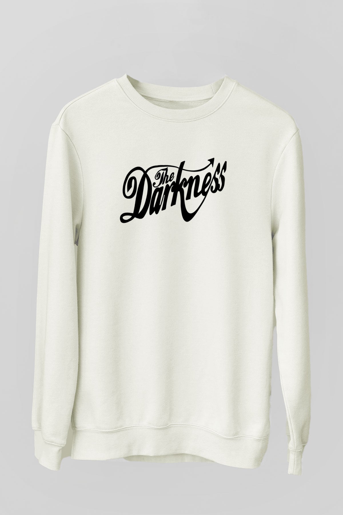 The Darkness Beyaz Unisex Sweatshirt