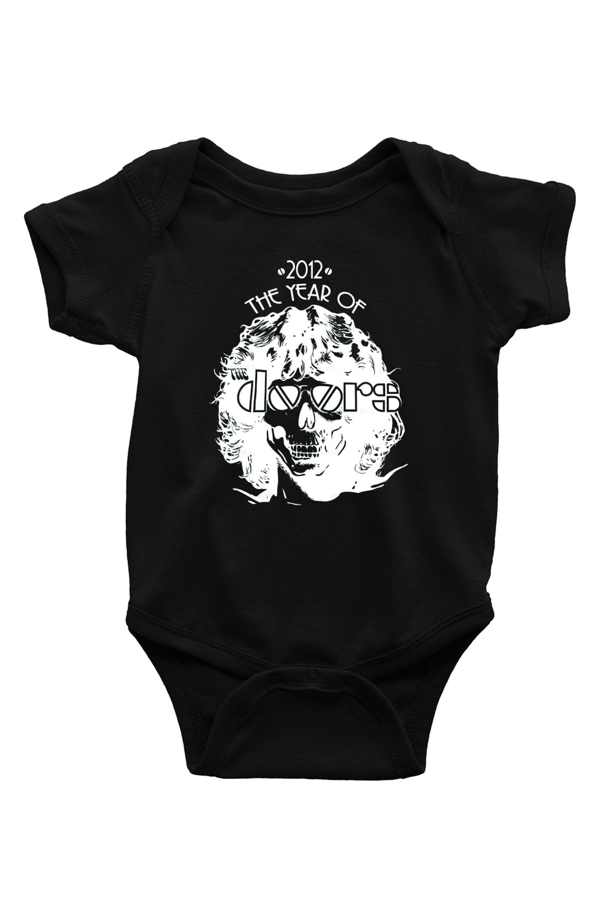 The Doors Baskılı Siyah Bebek Body - Zıbın