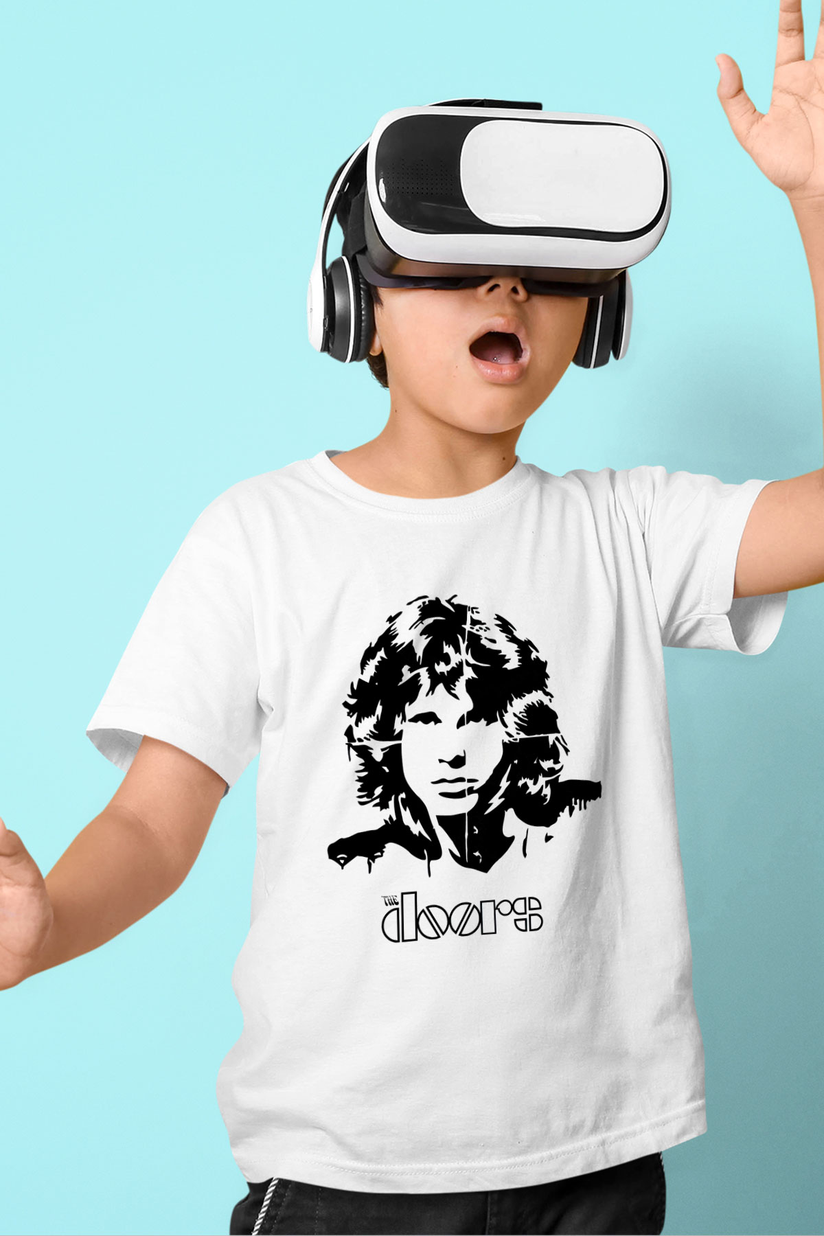The Doors Beyaz Unisex Çocuk Tişört
