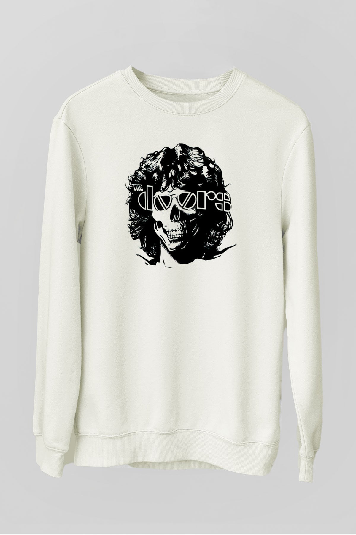 The Doors Beyaz Unisex Sweatshirt