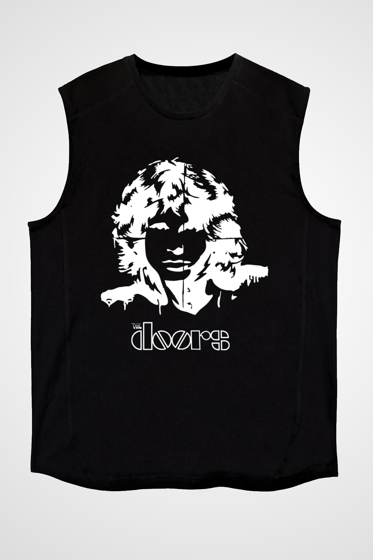 The Doors Siyah Unisex Kolsuz Tişört