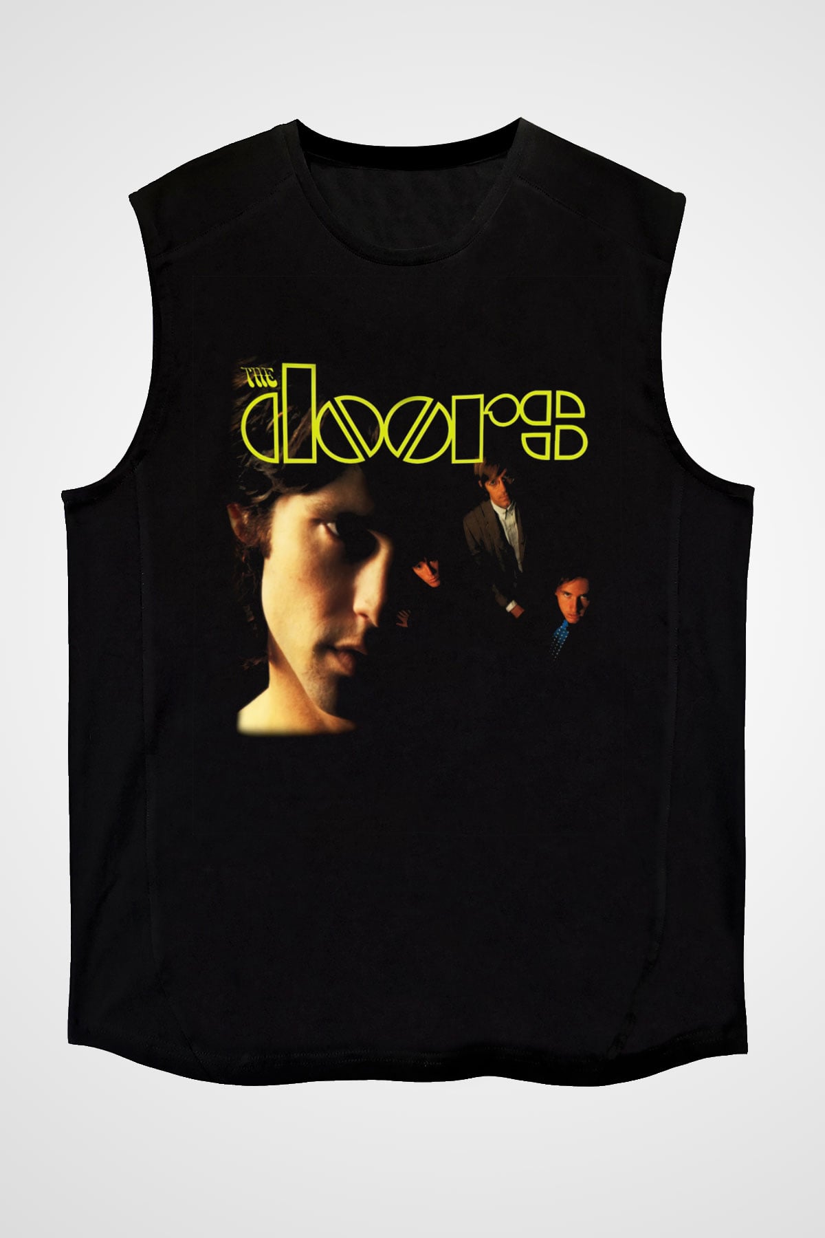 The Doors Siyah Unisex Kolsuz Tişört