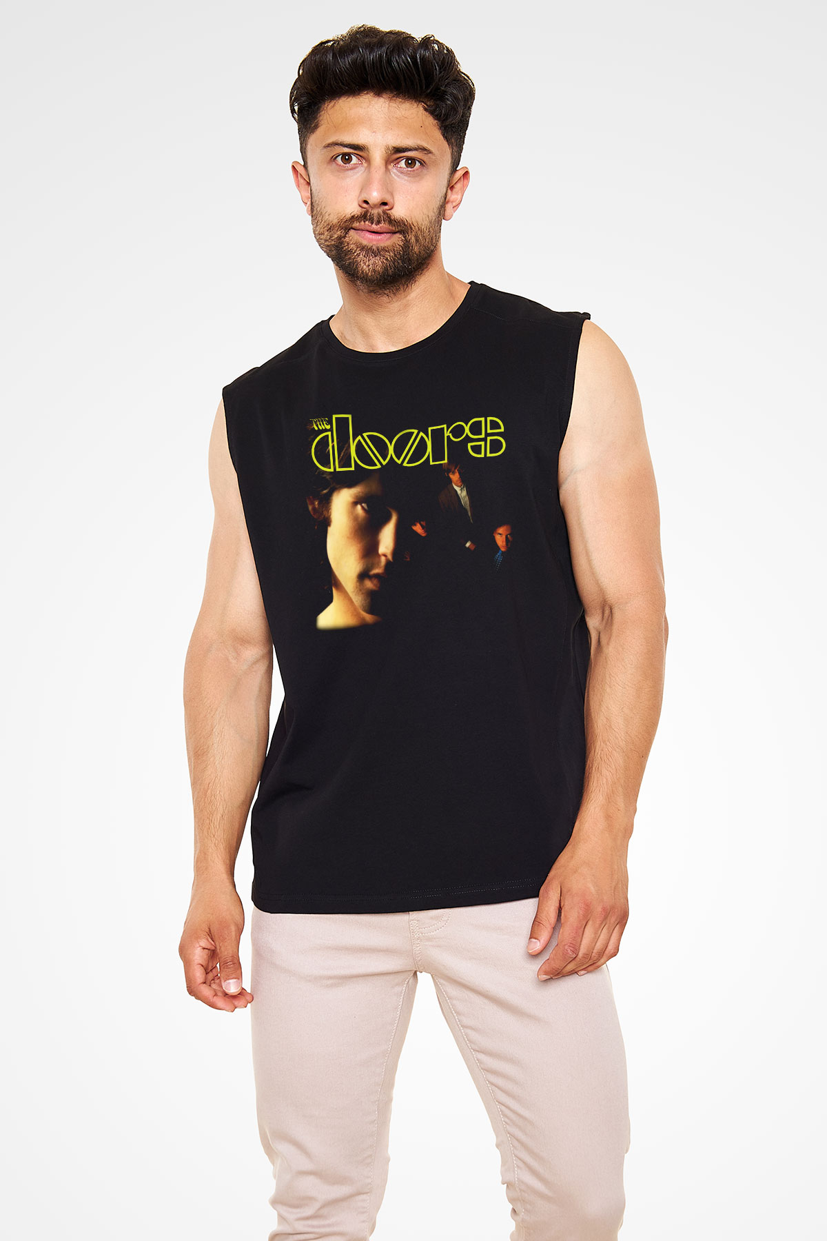 The Doors Siyah Unisex Kolsuz Tişört