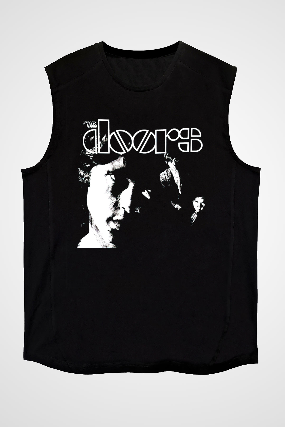 The Doors Siyah Unisex Kolsuz Tişört