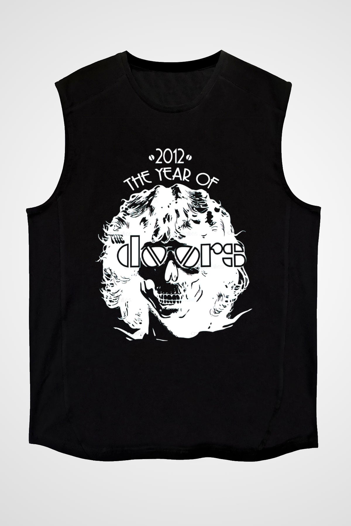 The Doors Siyah Unisex Kolsuz Tişört