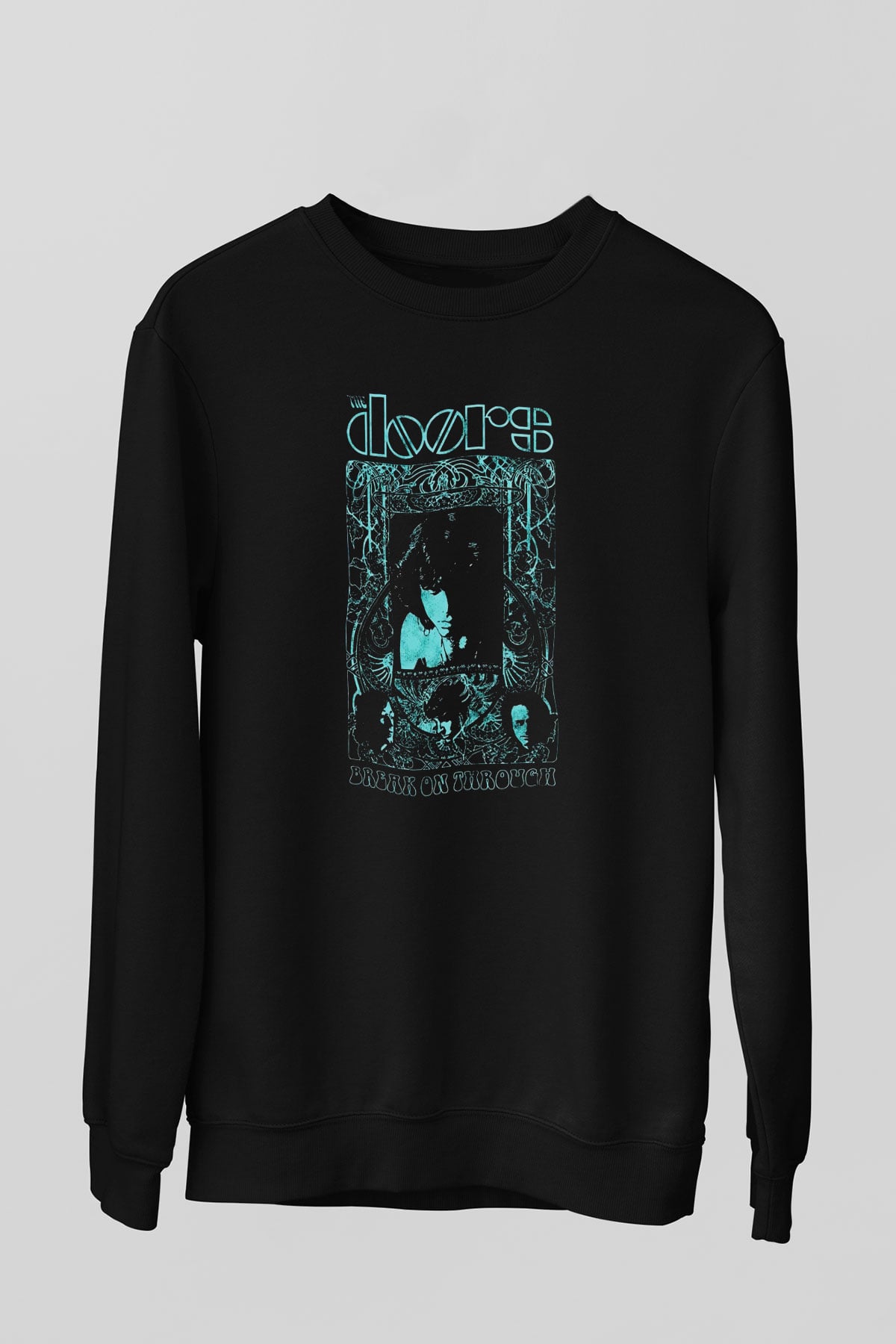 The Doors Siyah Unisex Sweatshirt