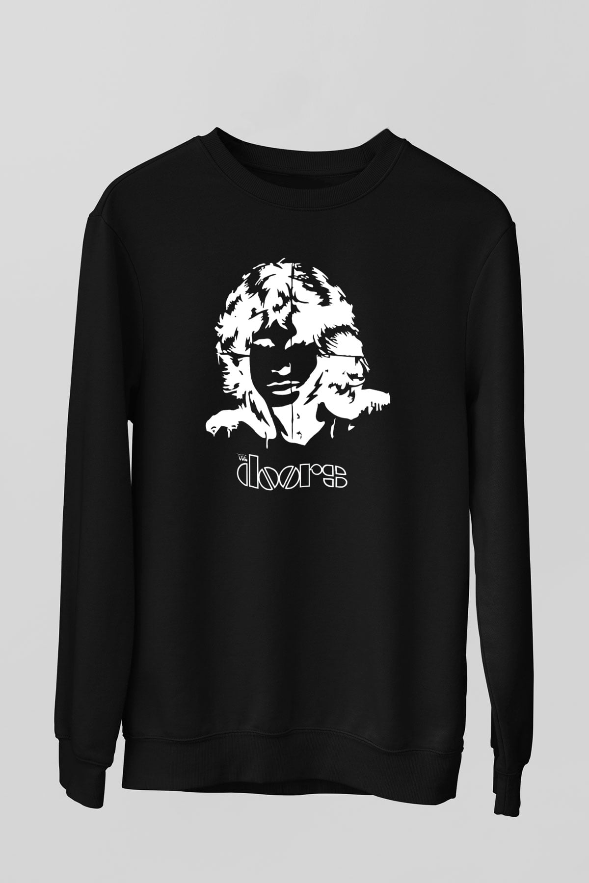 The Doors Siyah Unisex Sweatshirt