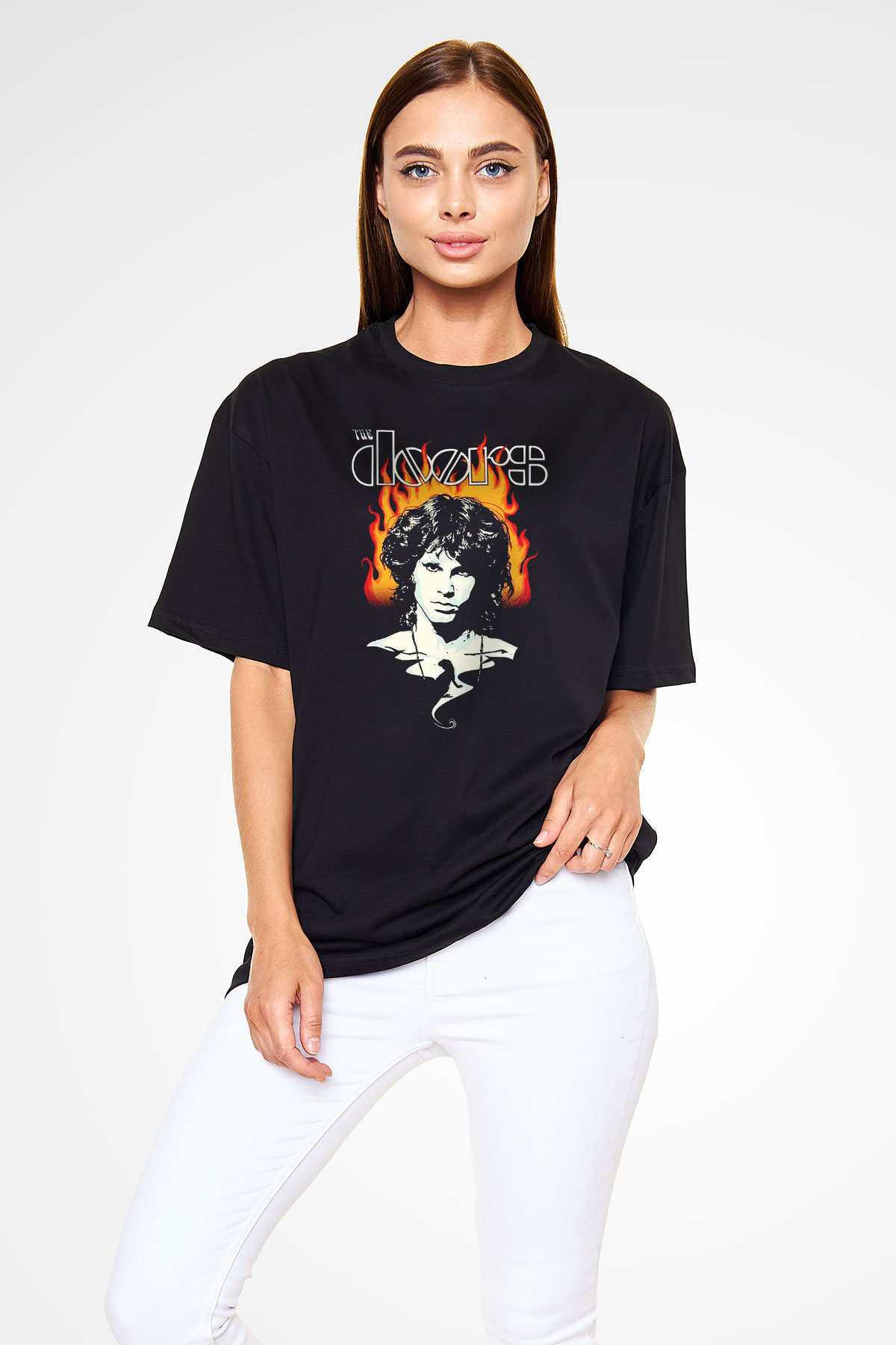 The Doors Siyah Unisex Tişört T-Shirt - TişörtFabrikası