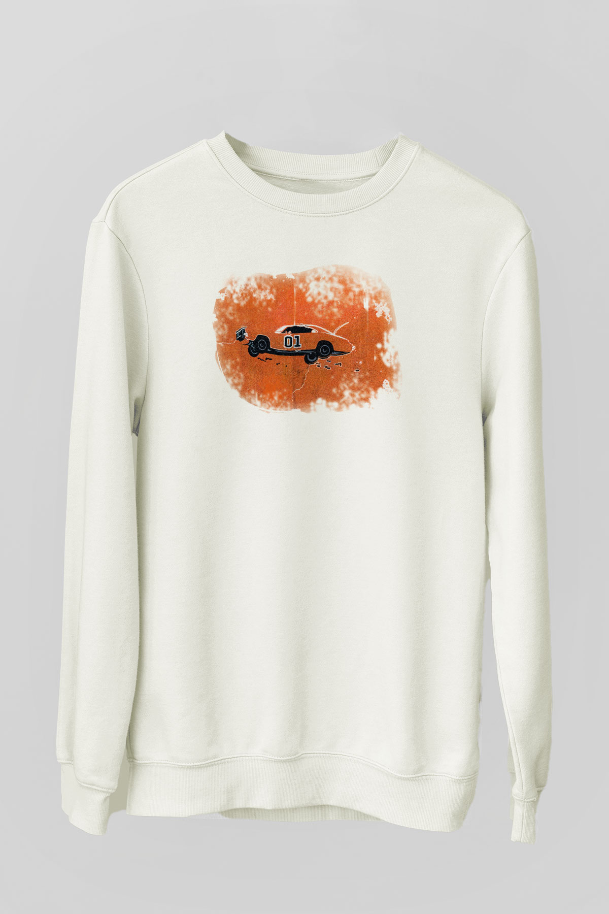 The Dukes of Hazzard Beyaz Unisex Sweatshirt