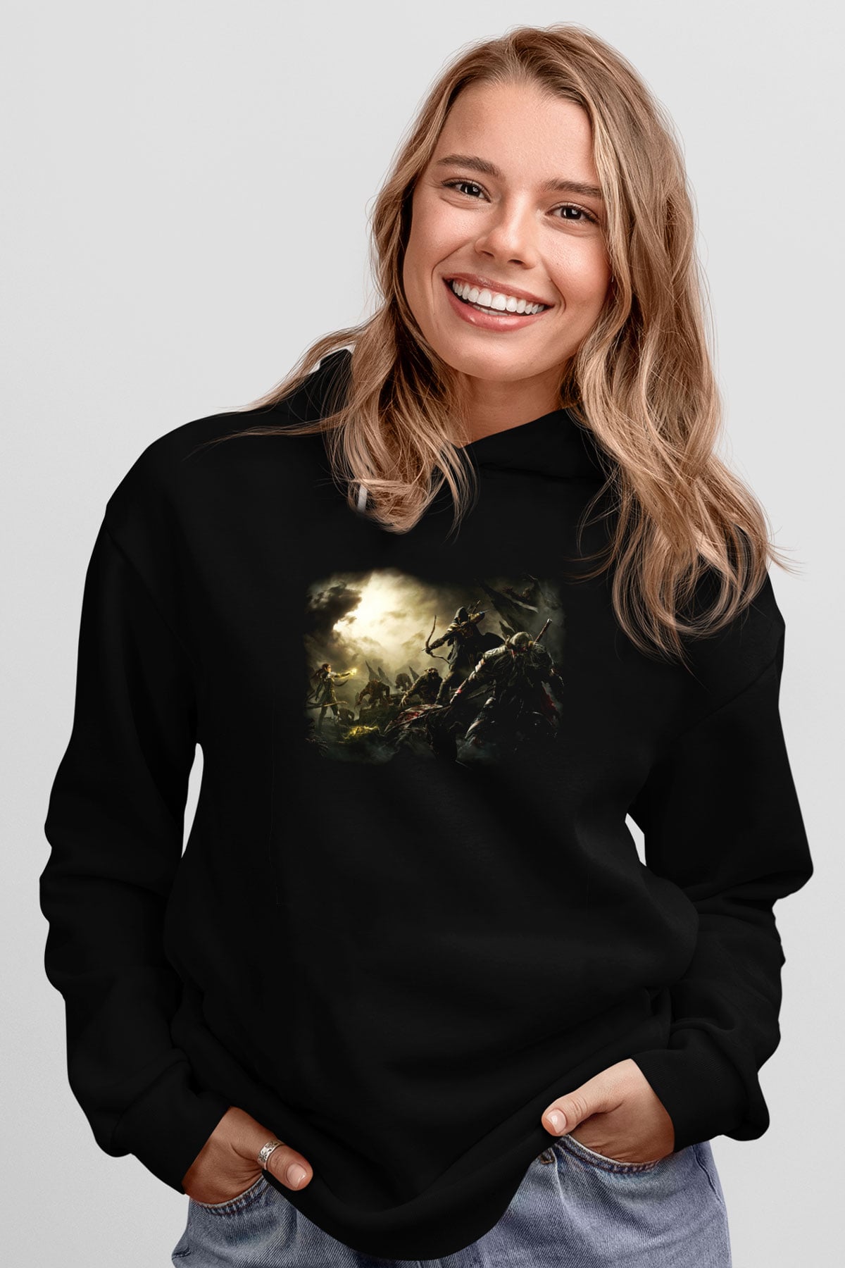The Elder Scrolls Online Siyah Unisex Hoodie