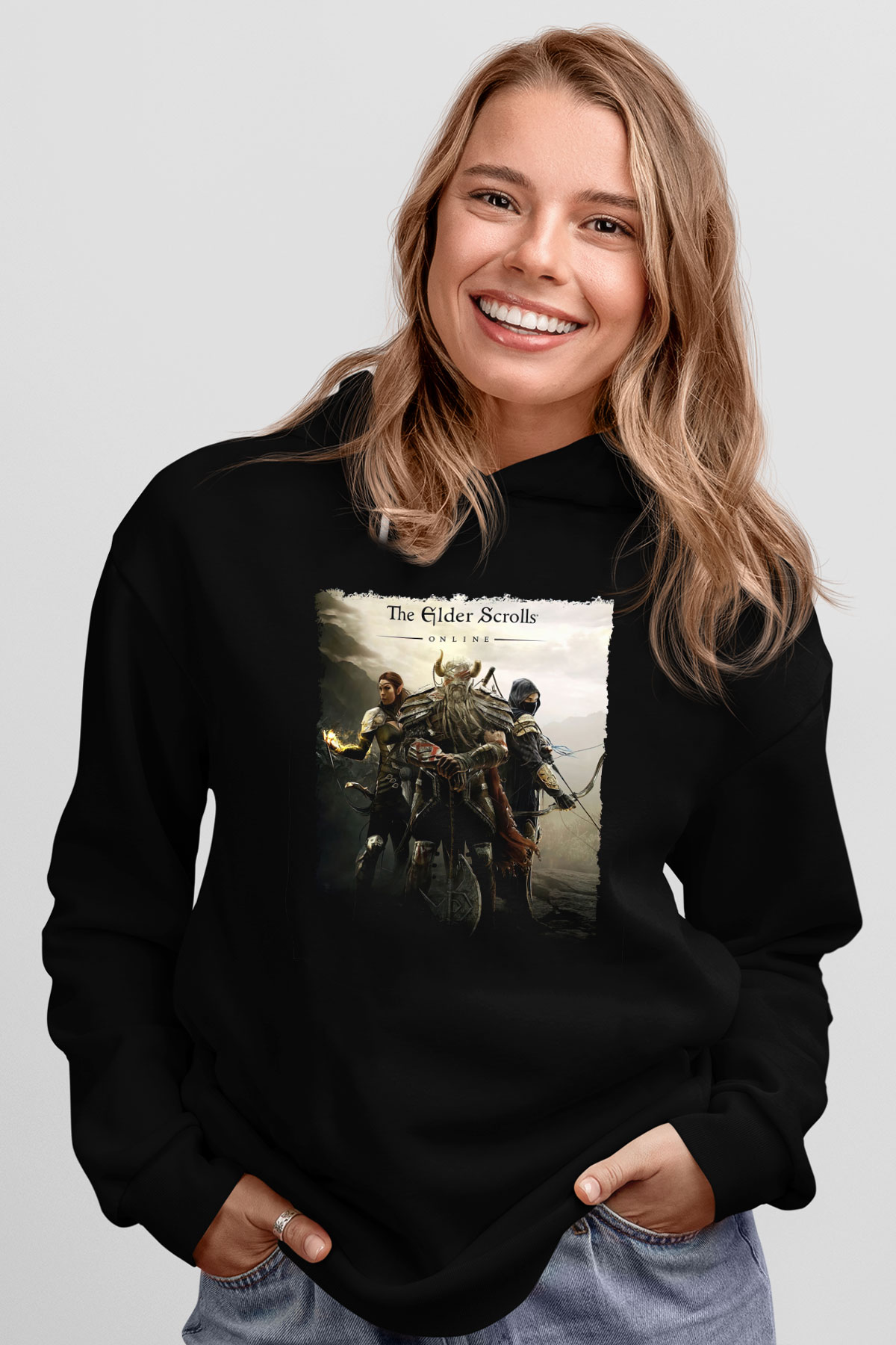 The Elder Scrolls Online Siyah Unisex Hoodie