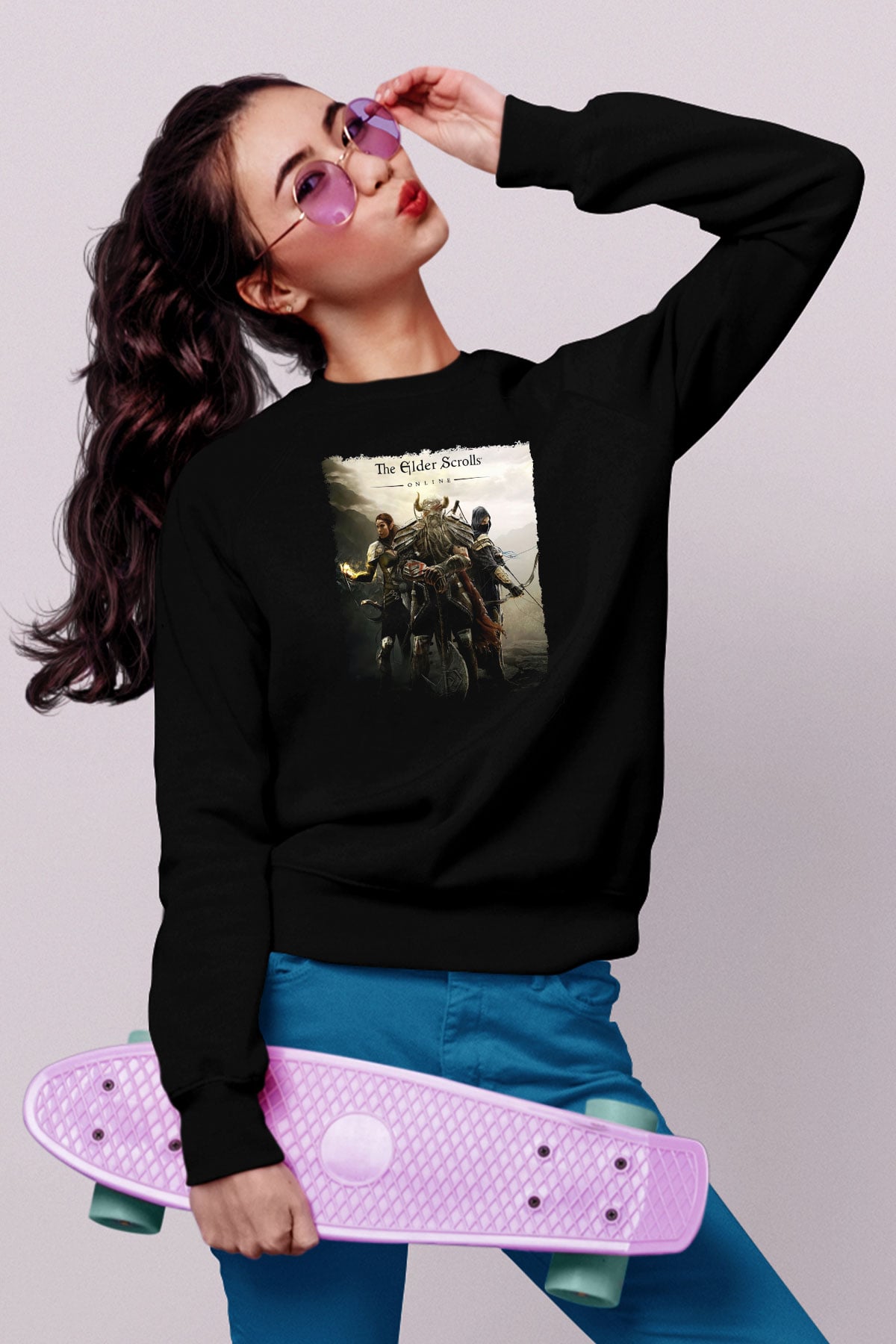 The Elder Scrolls Online Siyah Unisex Sweatshirt