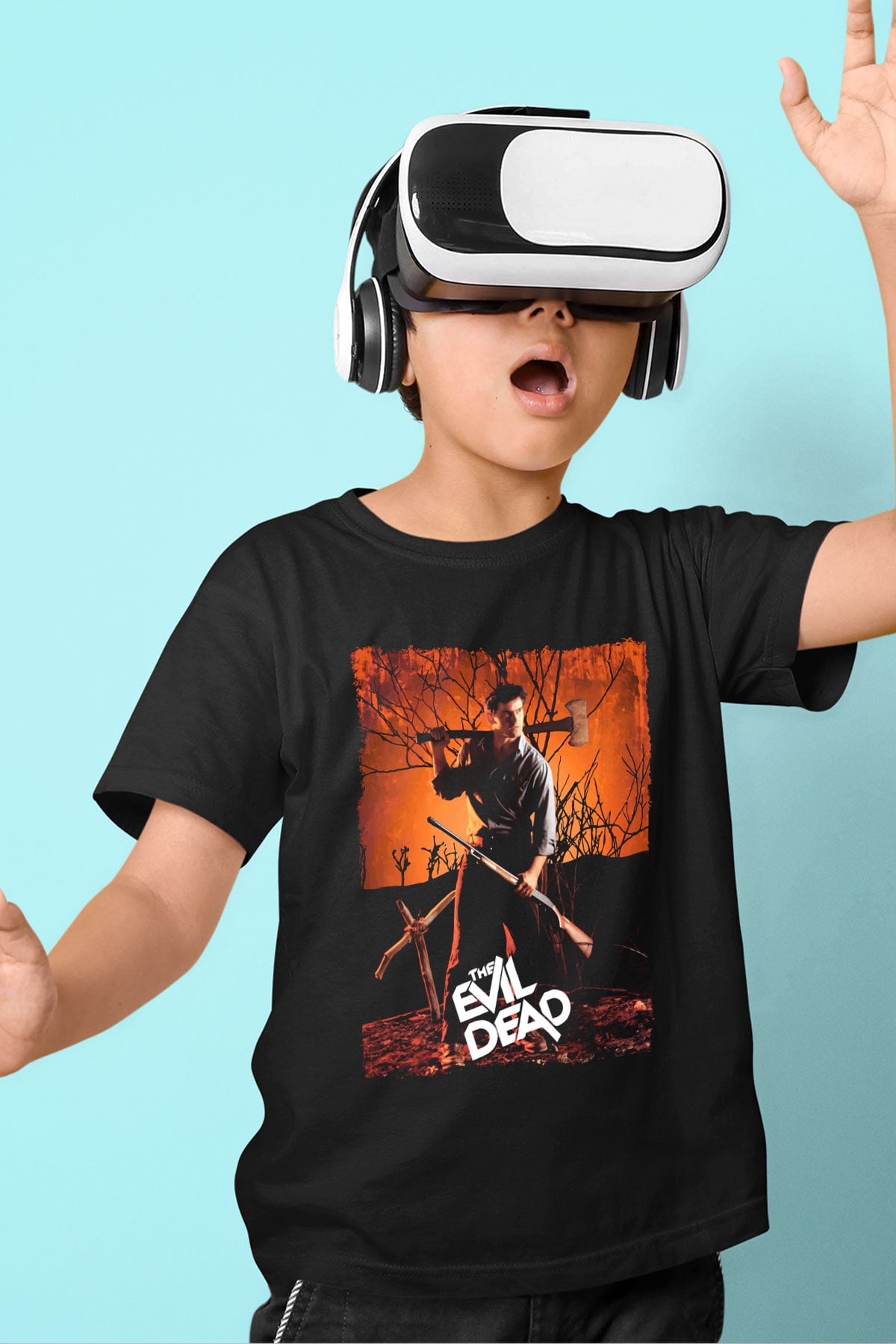 The Evil Dead Siyah Unisex Çocuk Tişört