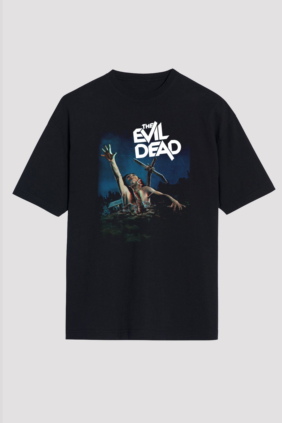 The Evil Dead Siyah Unisex Oversize Tişört T-Shirt