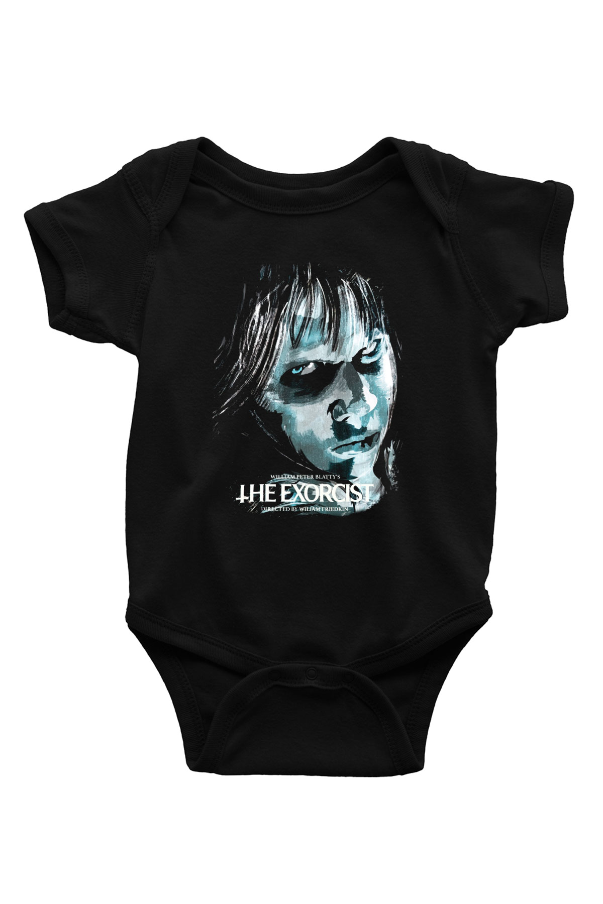 The Exorcist Baskılı Siyah Bebek Body - Zıbın