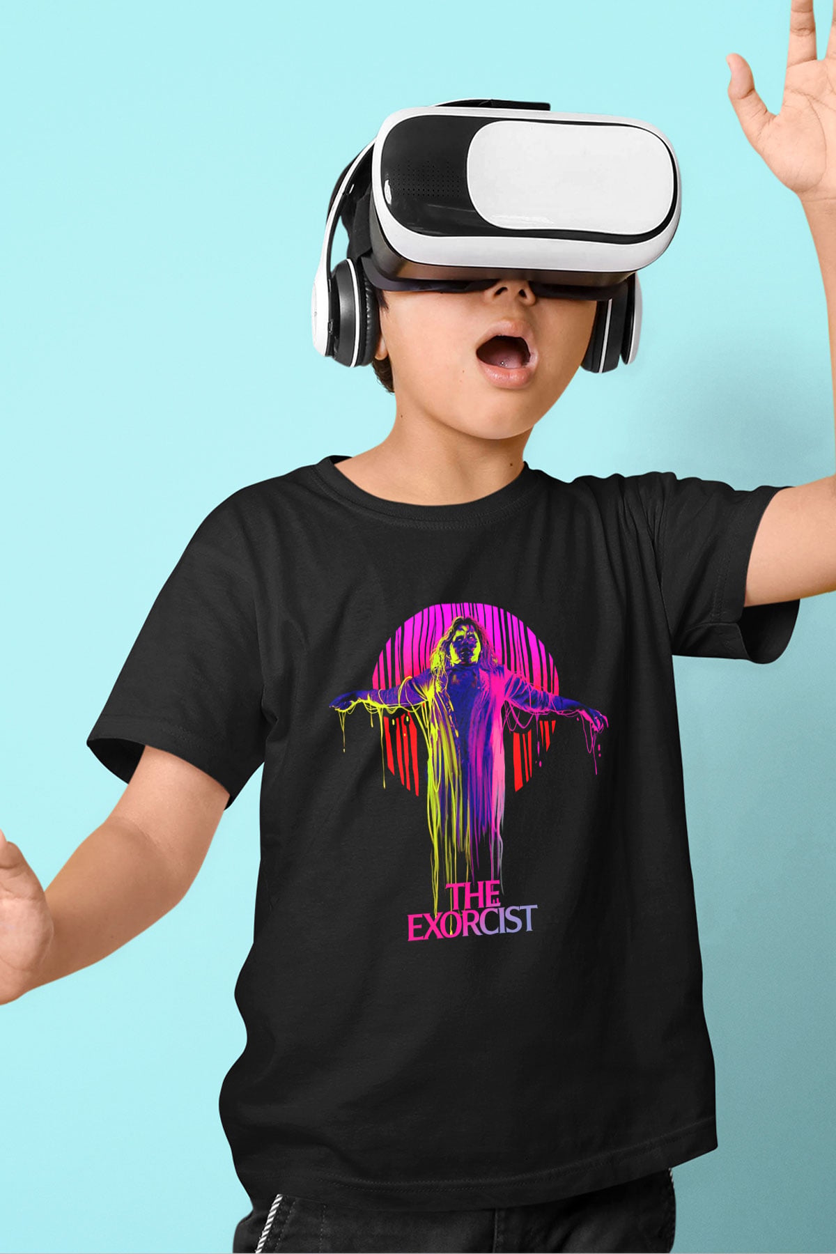 The Exorcist Siyah Unisex  Çocuk Tişört