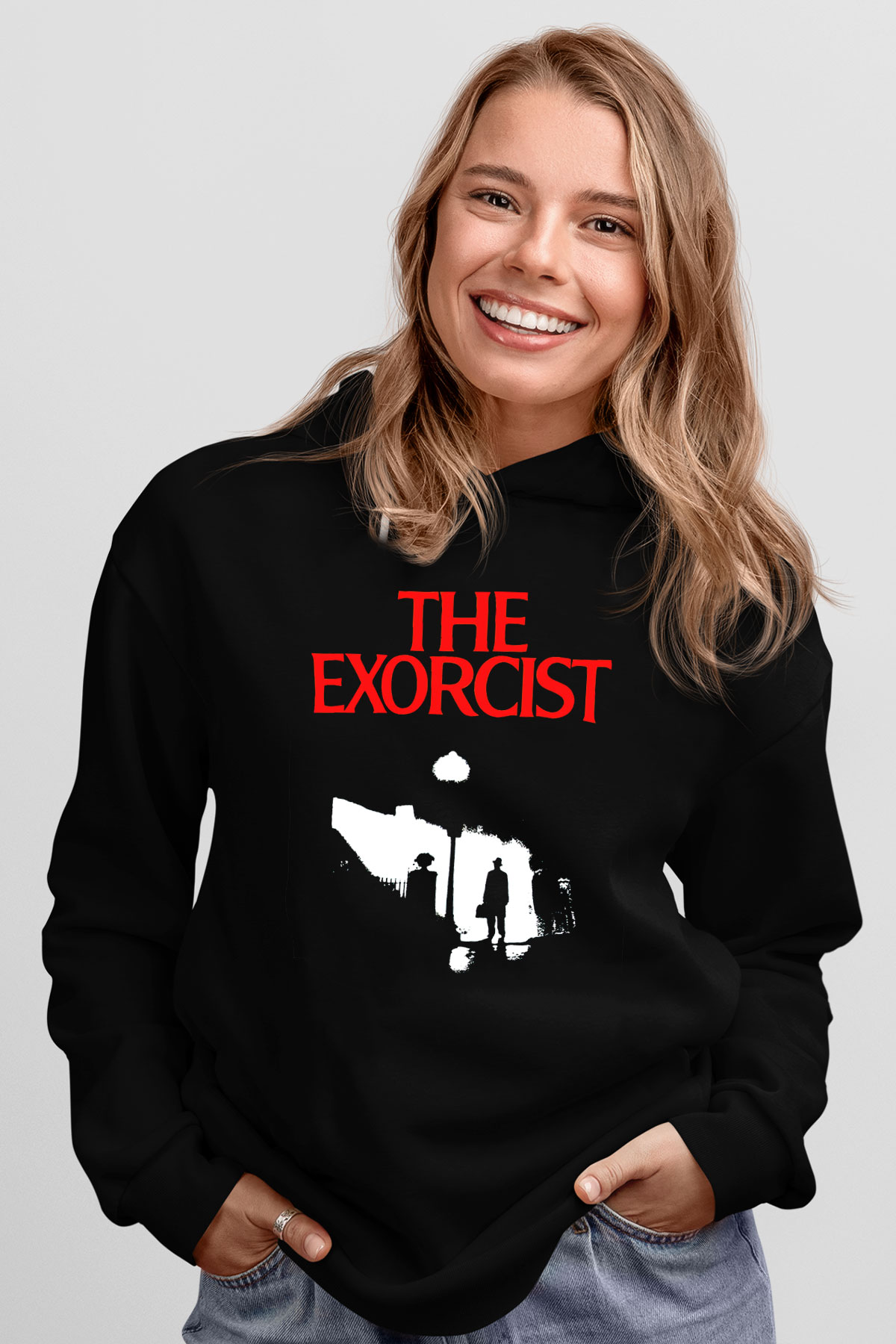 The Exorcist Siyah Unisex Hoodie