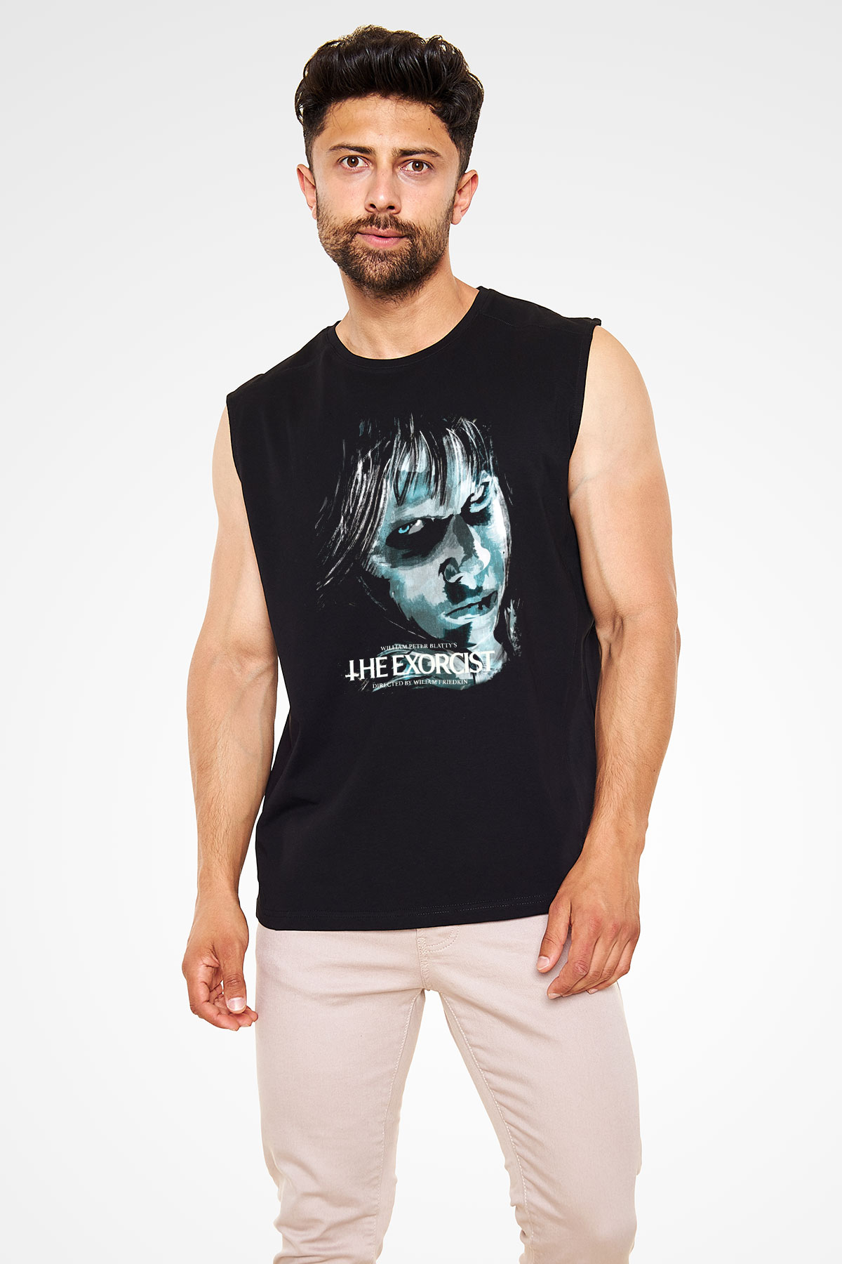 The Exorcist Siyah Unisex Kolsuz Tişört