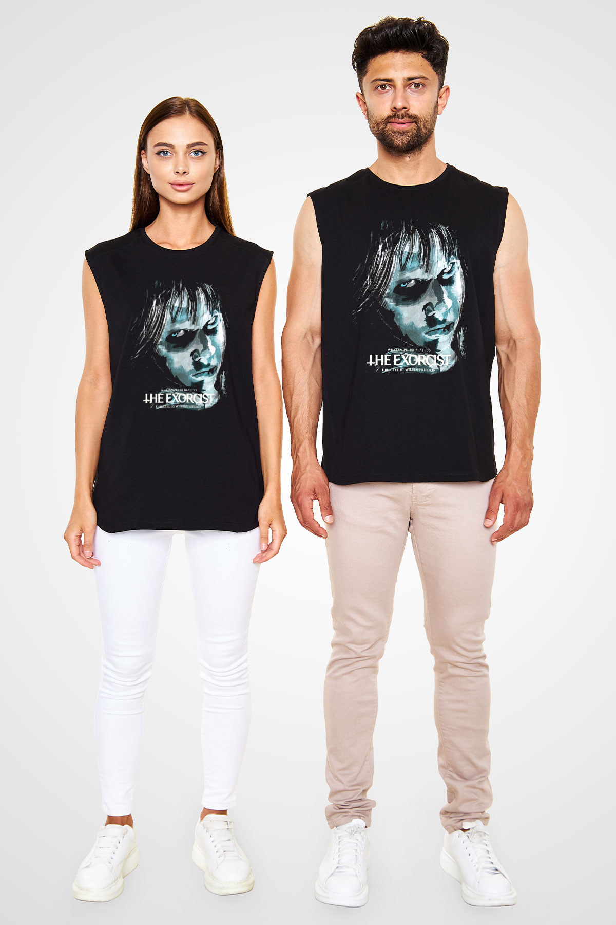 The Exorcist Siyah Unisex Kolsuz Tişört