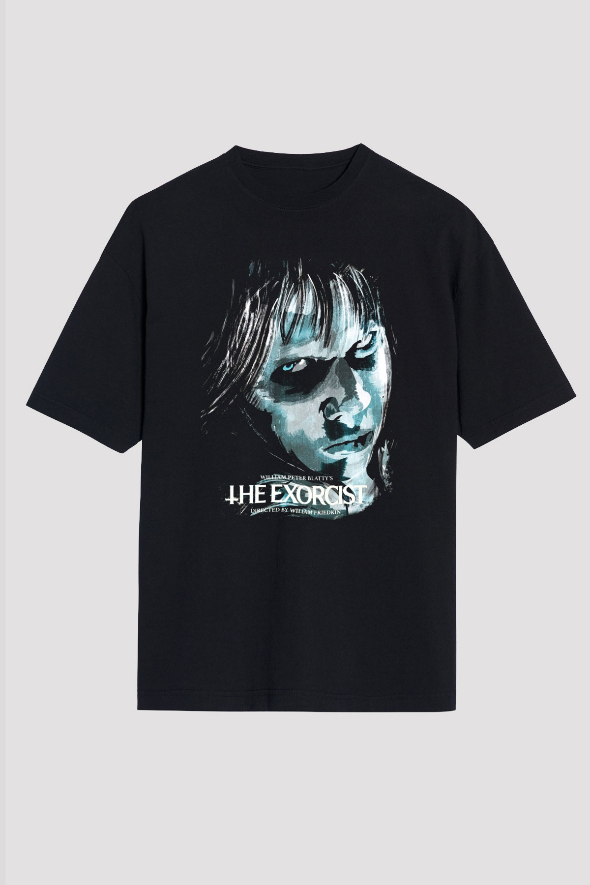 The Exorcist Siyah Unisex Oversize Tişört