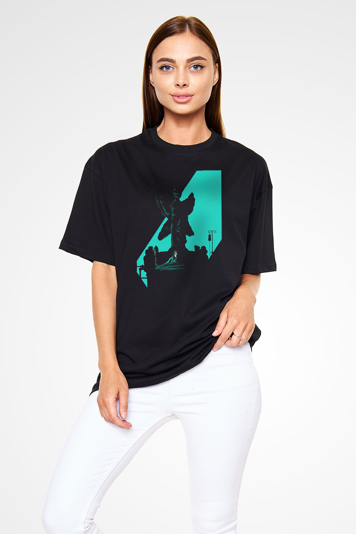 The Exorcist Siyah Unisex Oversize Tişört