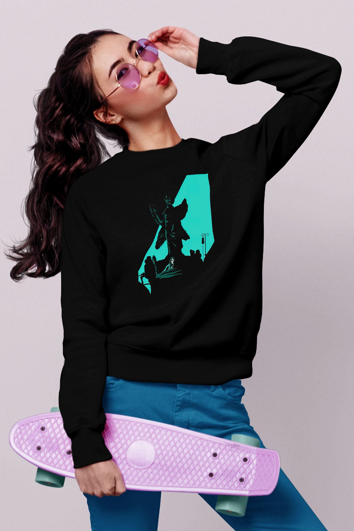 The Exorcist Siyah Unisex Sweatshirt