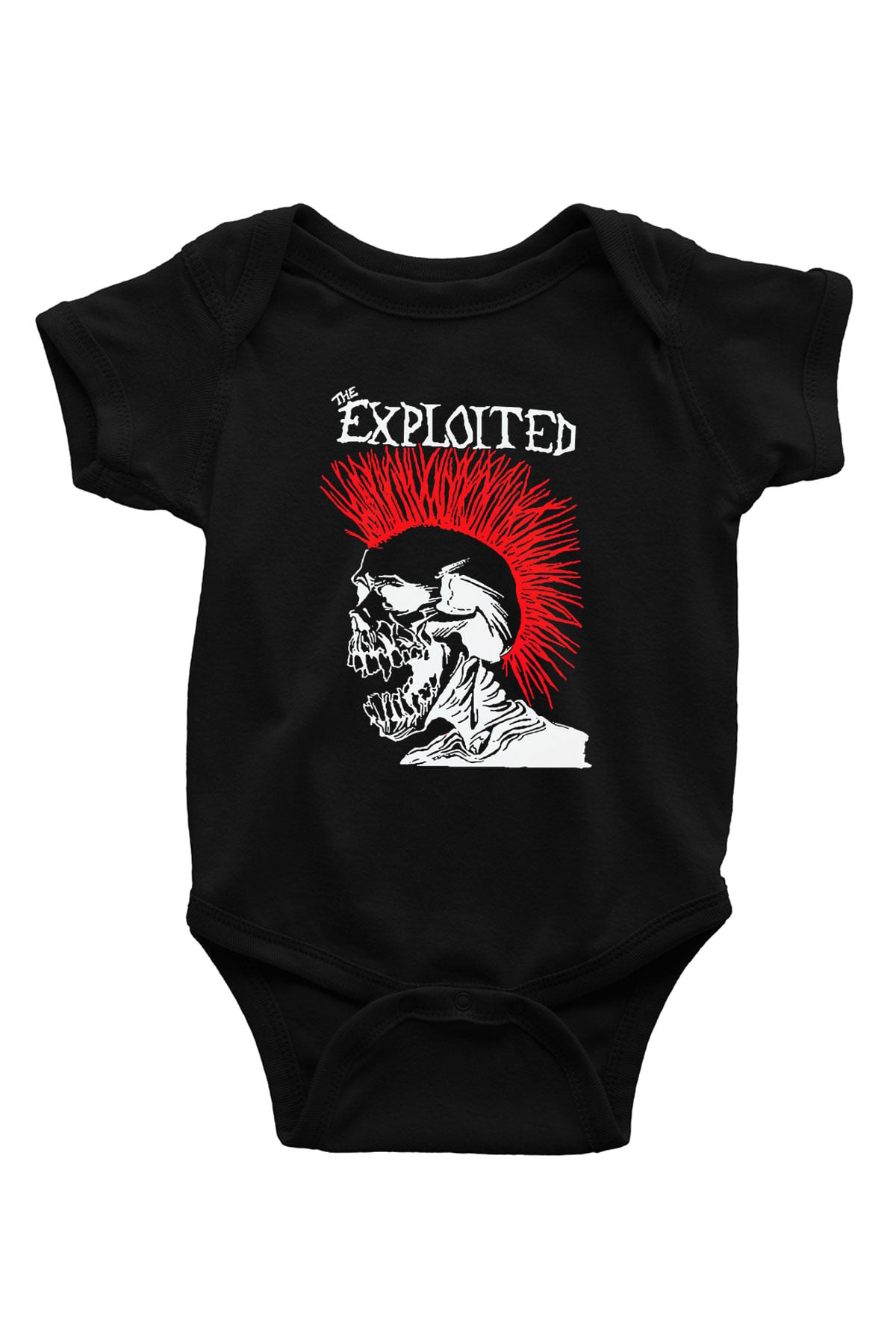 The Exploited Baskılı Siyah Bebek Body - Zıbın