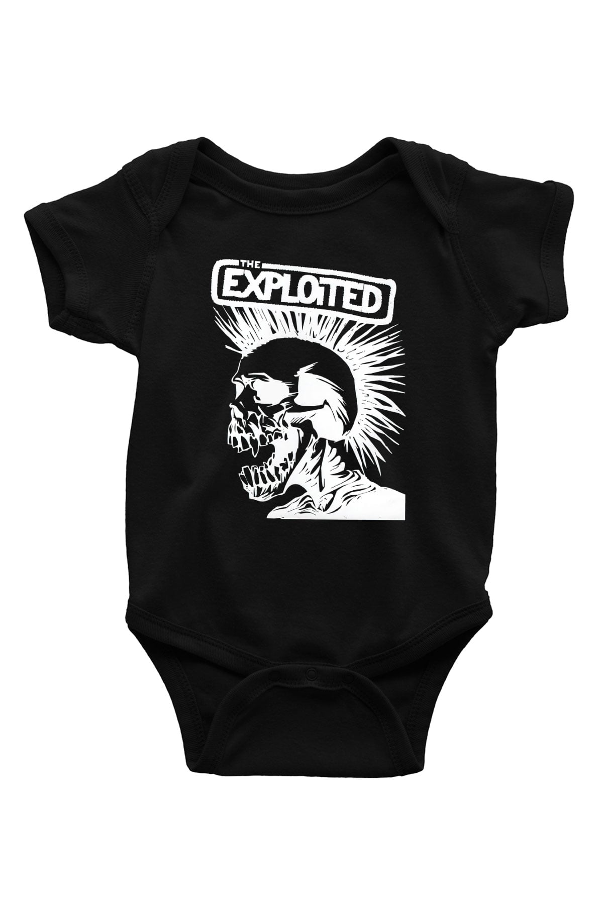 The Exploited Baskılı Siyah Bebek Body - Zıbın