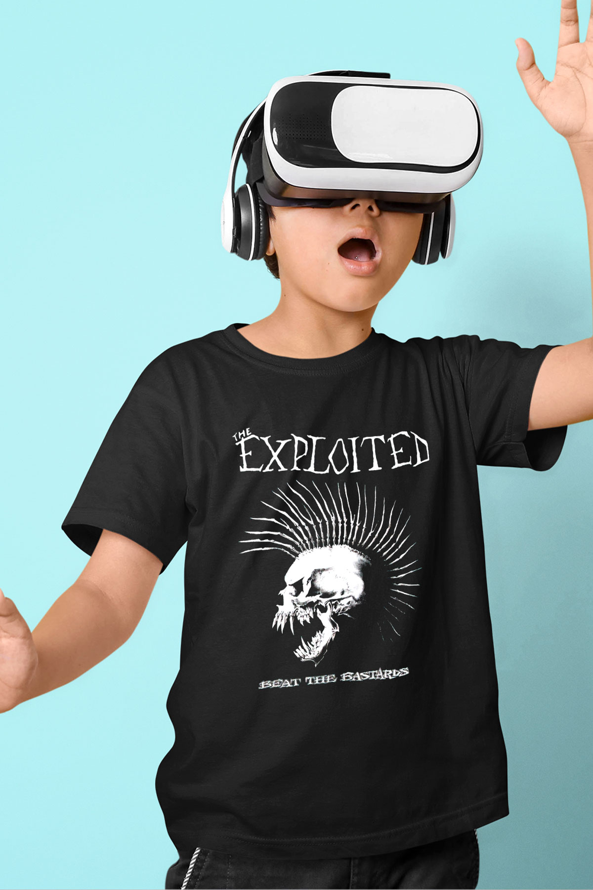 The Exploited Baskılı Siyah Unisex Çocuk Tişört