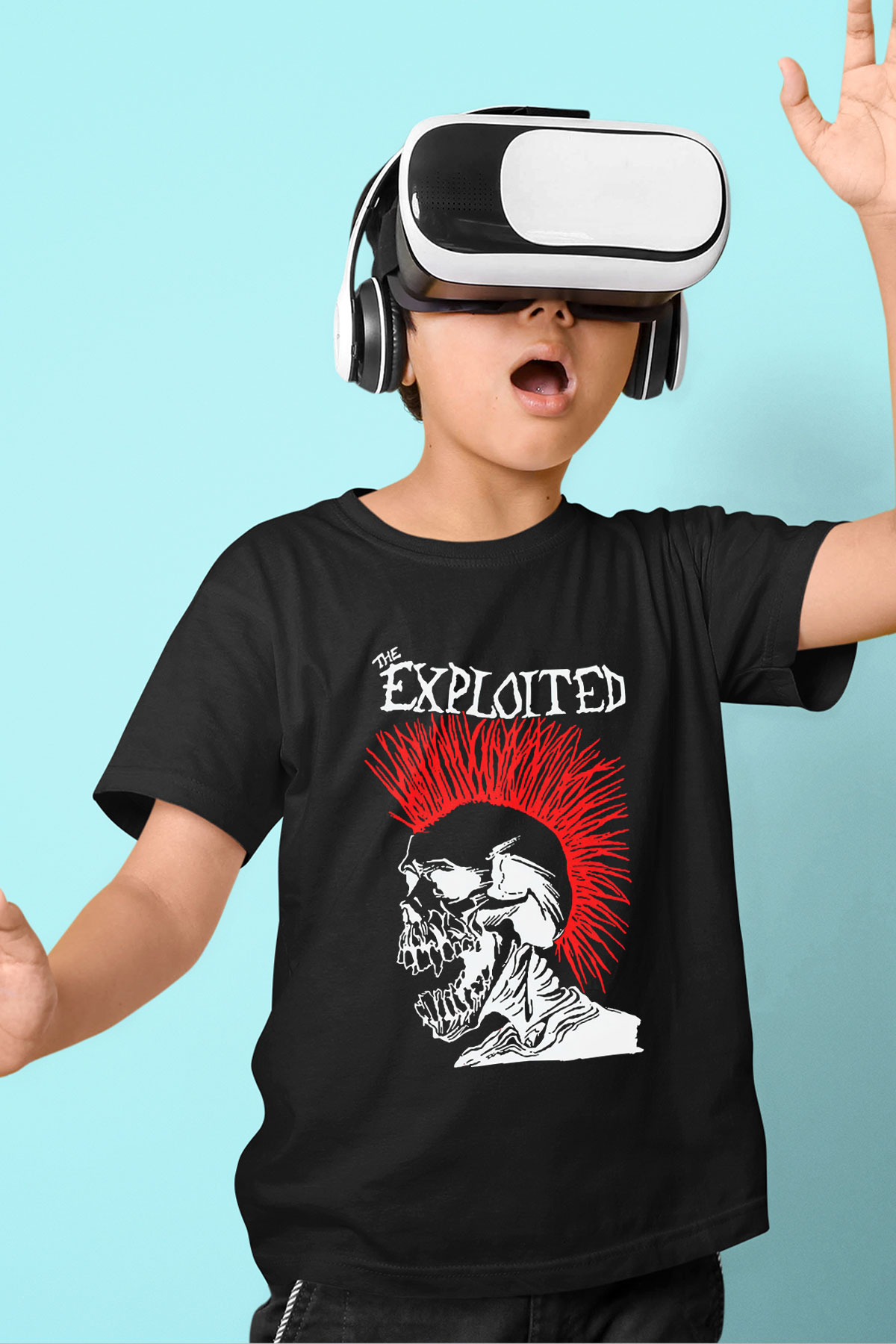 The Exploited Baskılı Siyah Unisex Çocuk Tişört