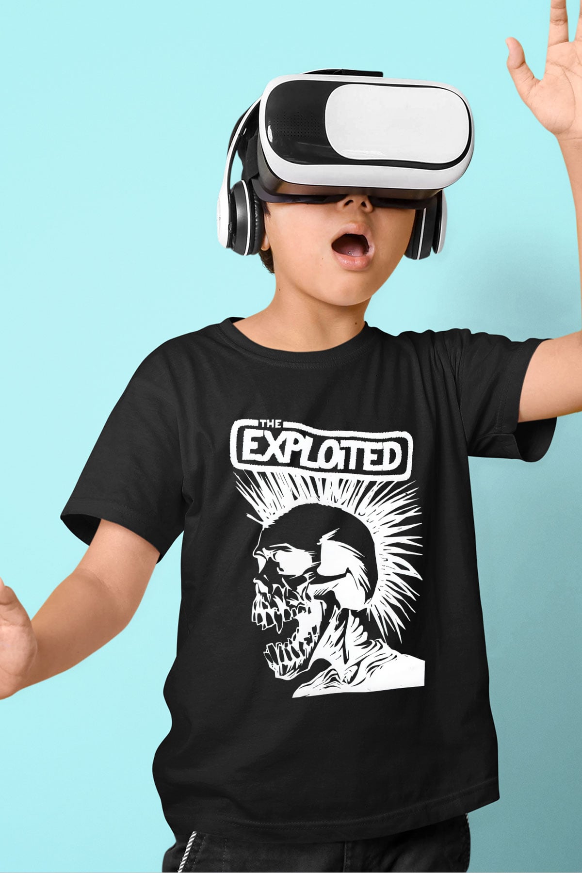 The Exploited Baskılı Siyah Unisex Çocuk Tişört