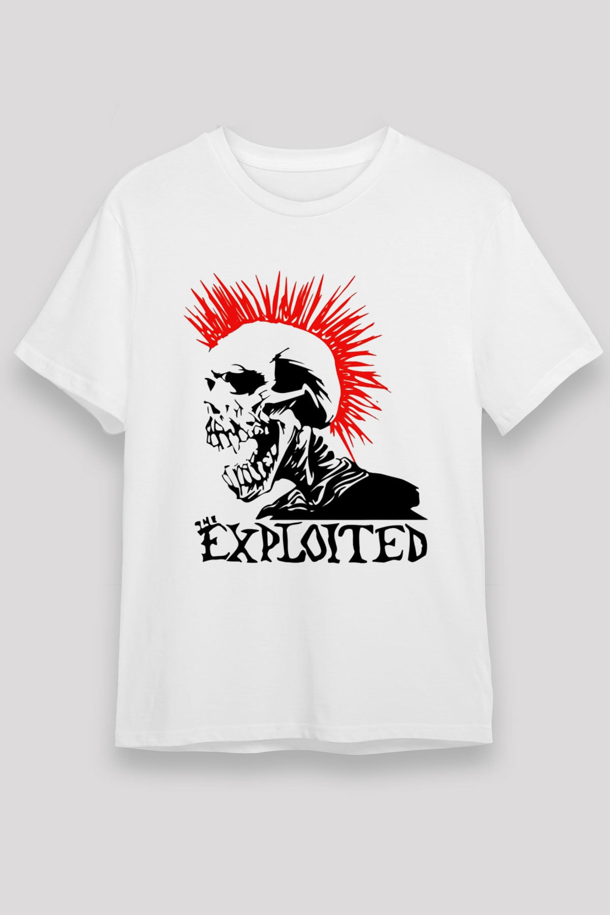 The Exploited Beyaz Unisex Tişört T-Shirt - TişörtFabrikası