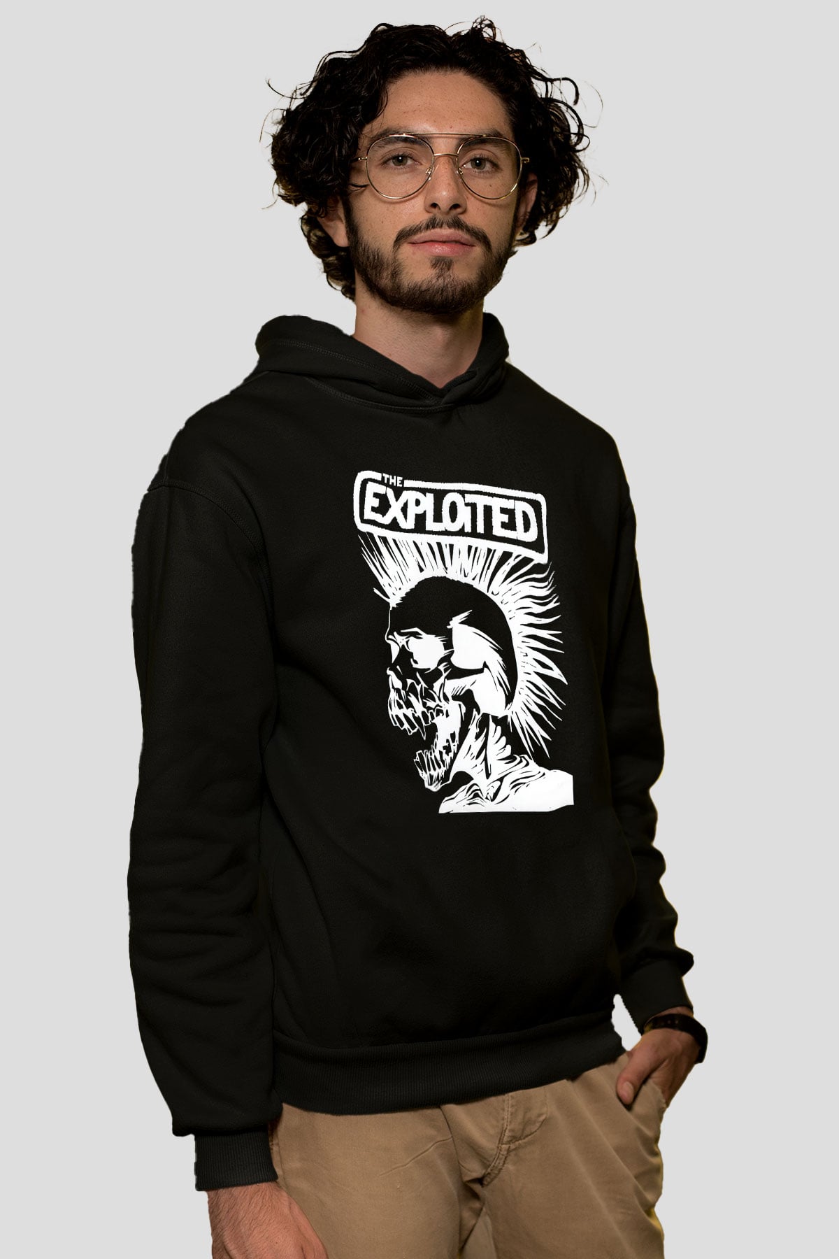 The Exploited Siyah Unisex Hoodie