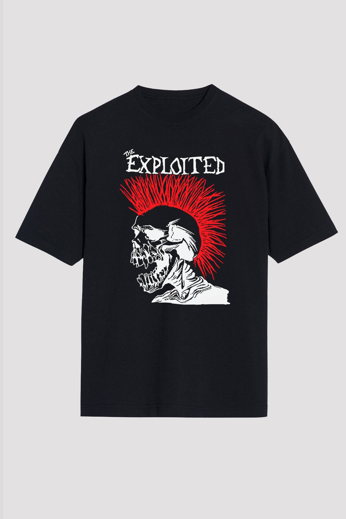 The Exploited Siyah Unisex Oversize Tişört T-Shirt
