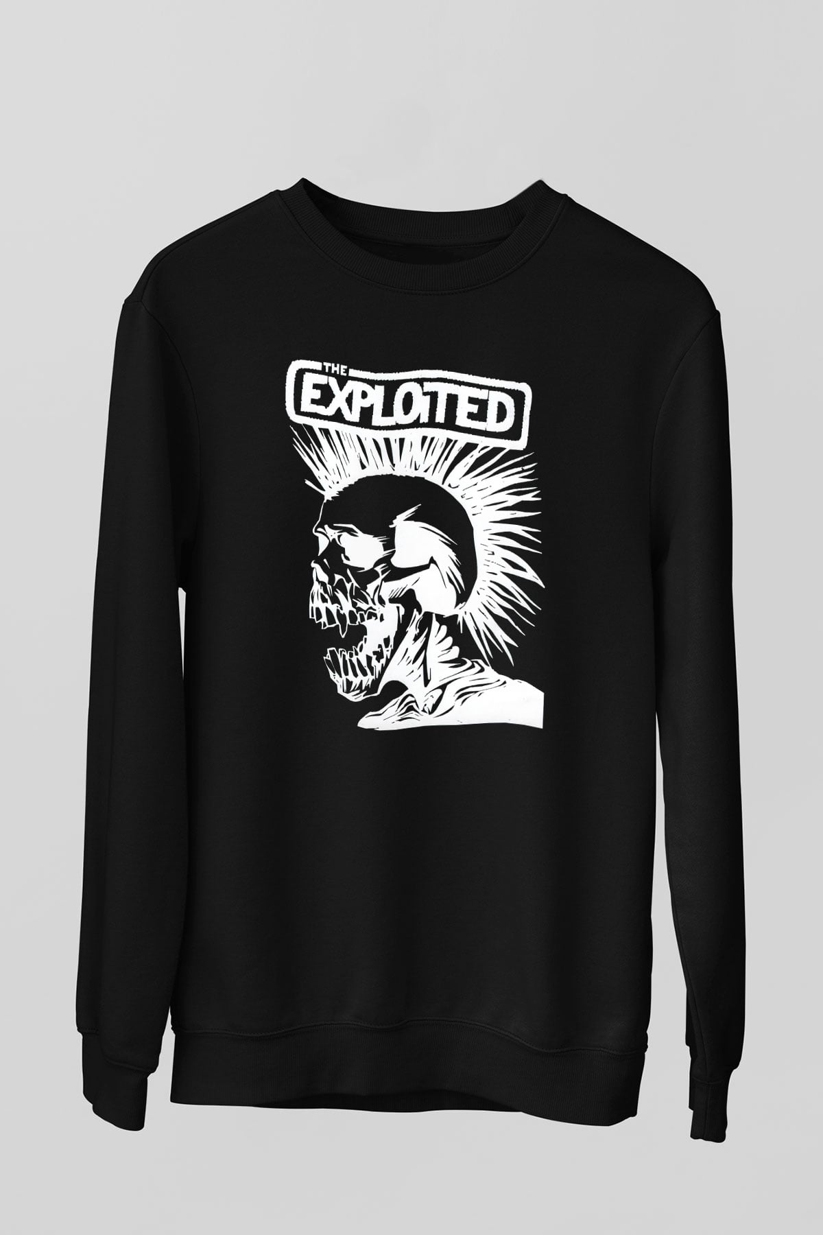 The Exploited Siyah Unisex Sweatshirt