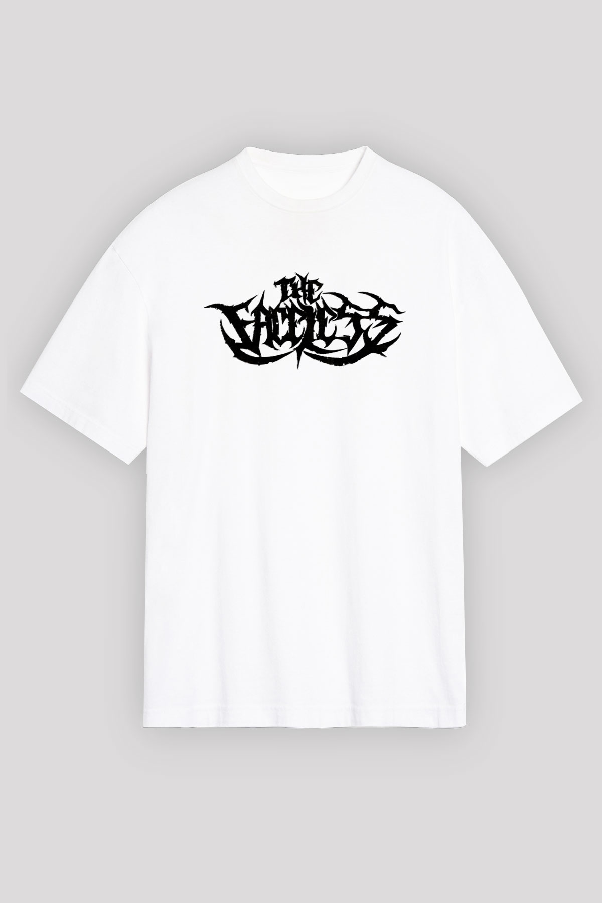 The Faceless Beyaz Unisex Oversize Tişört T-Shirt