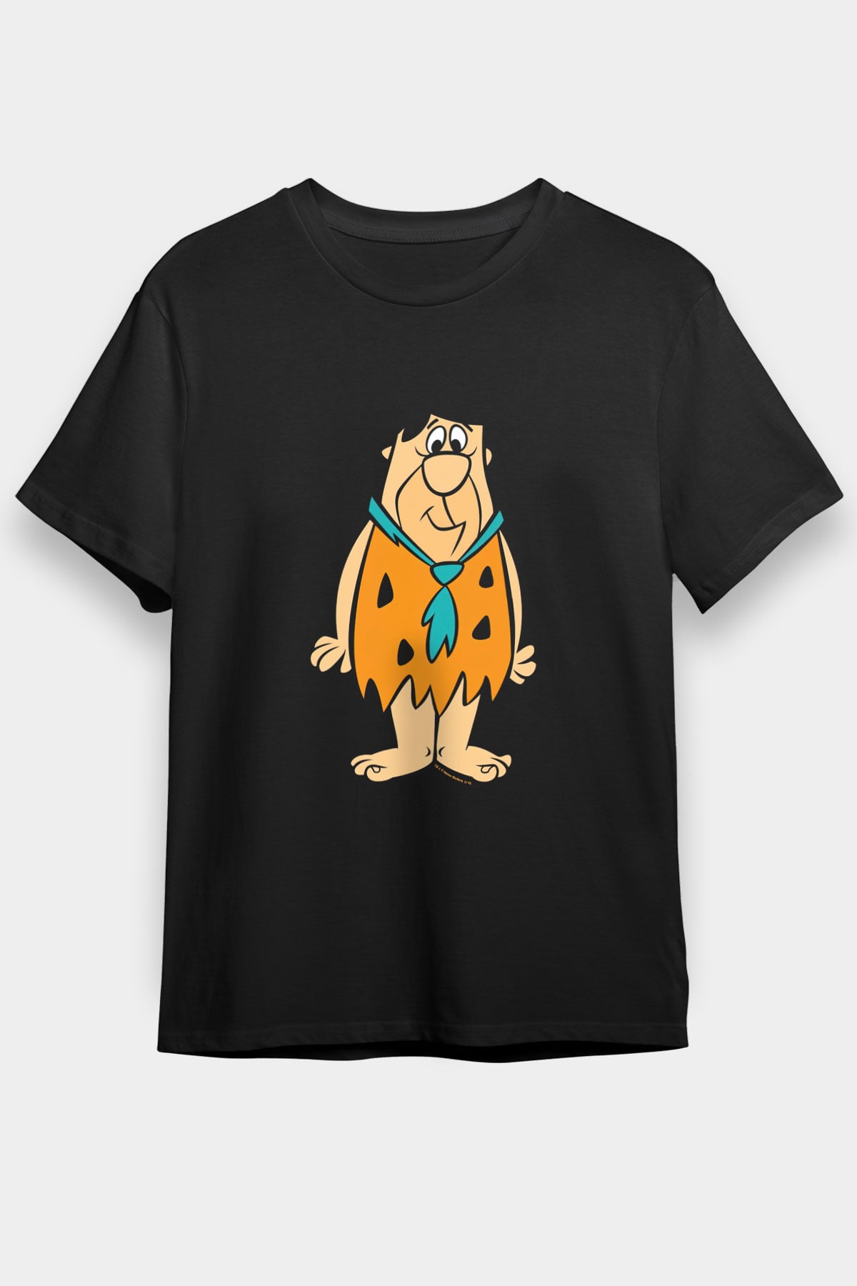 The Flintstones Taş Devri Siyah Unisex Tişört