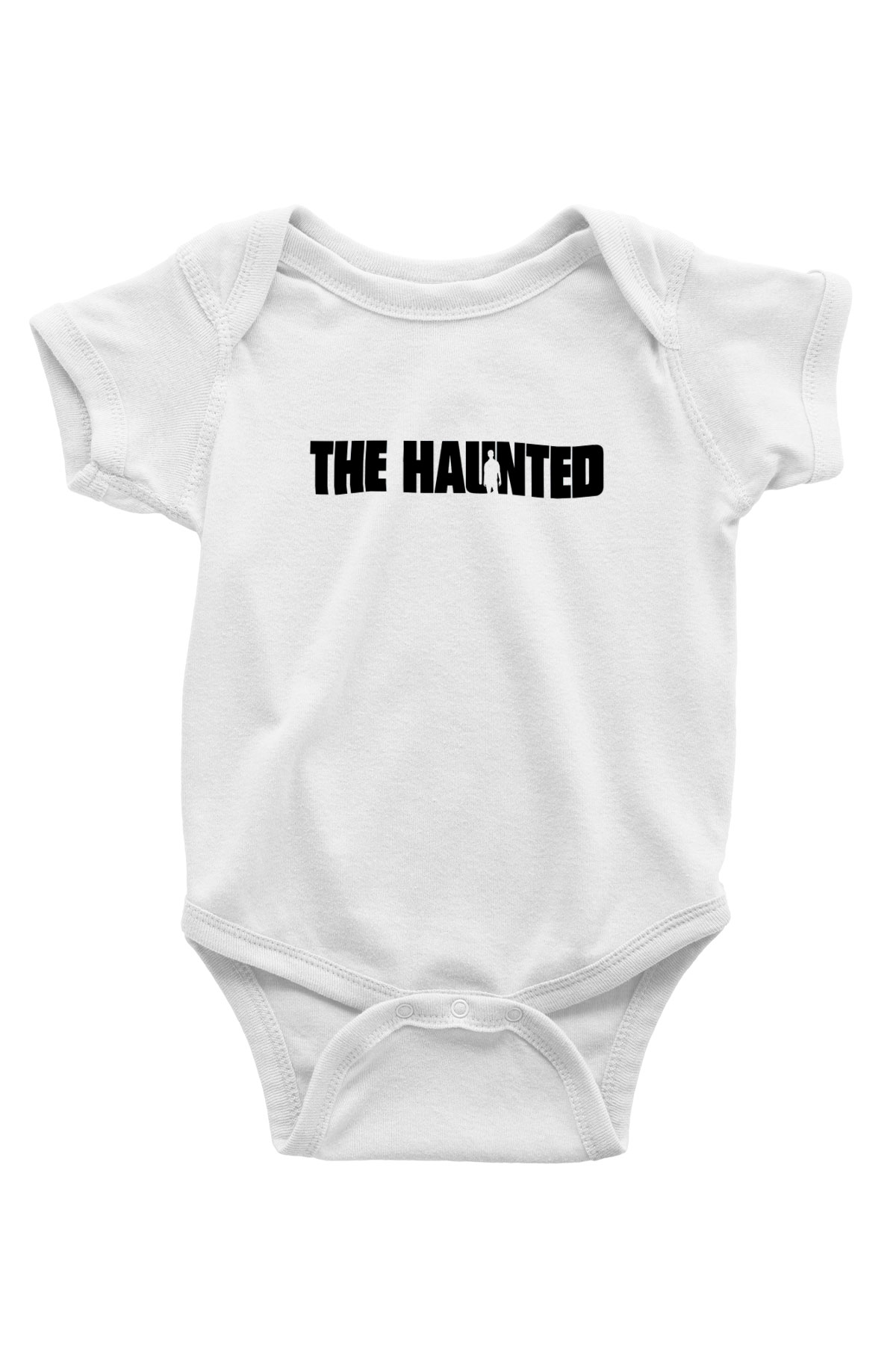 The Haunted Baskılı Beyaz Unisex Bebek Body - Zıbın