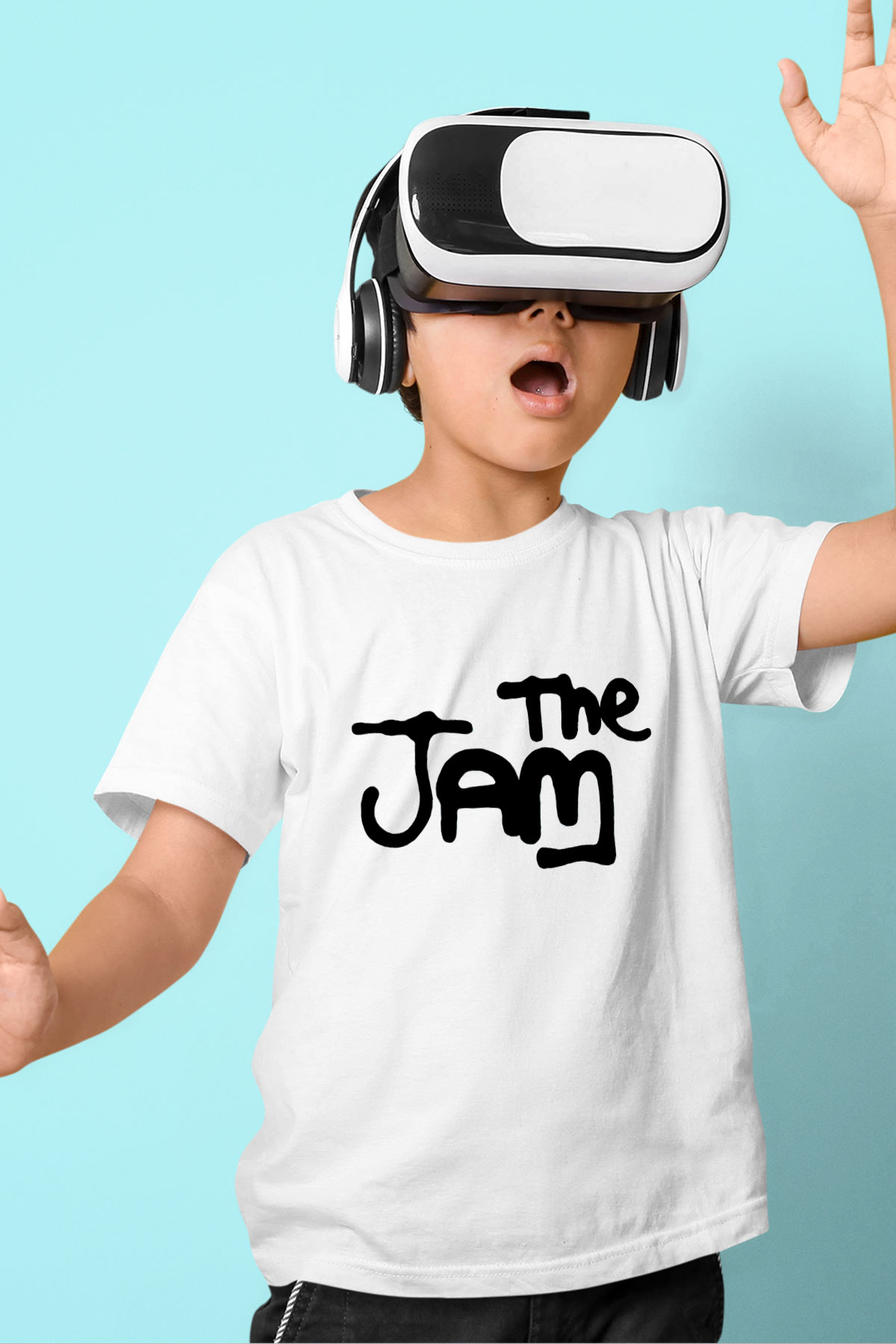 The Jam Baskılı Beyaz Unisex Çocuk Tişört