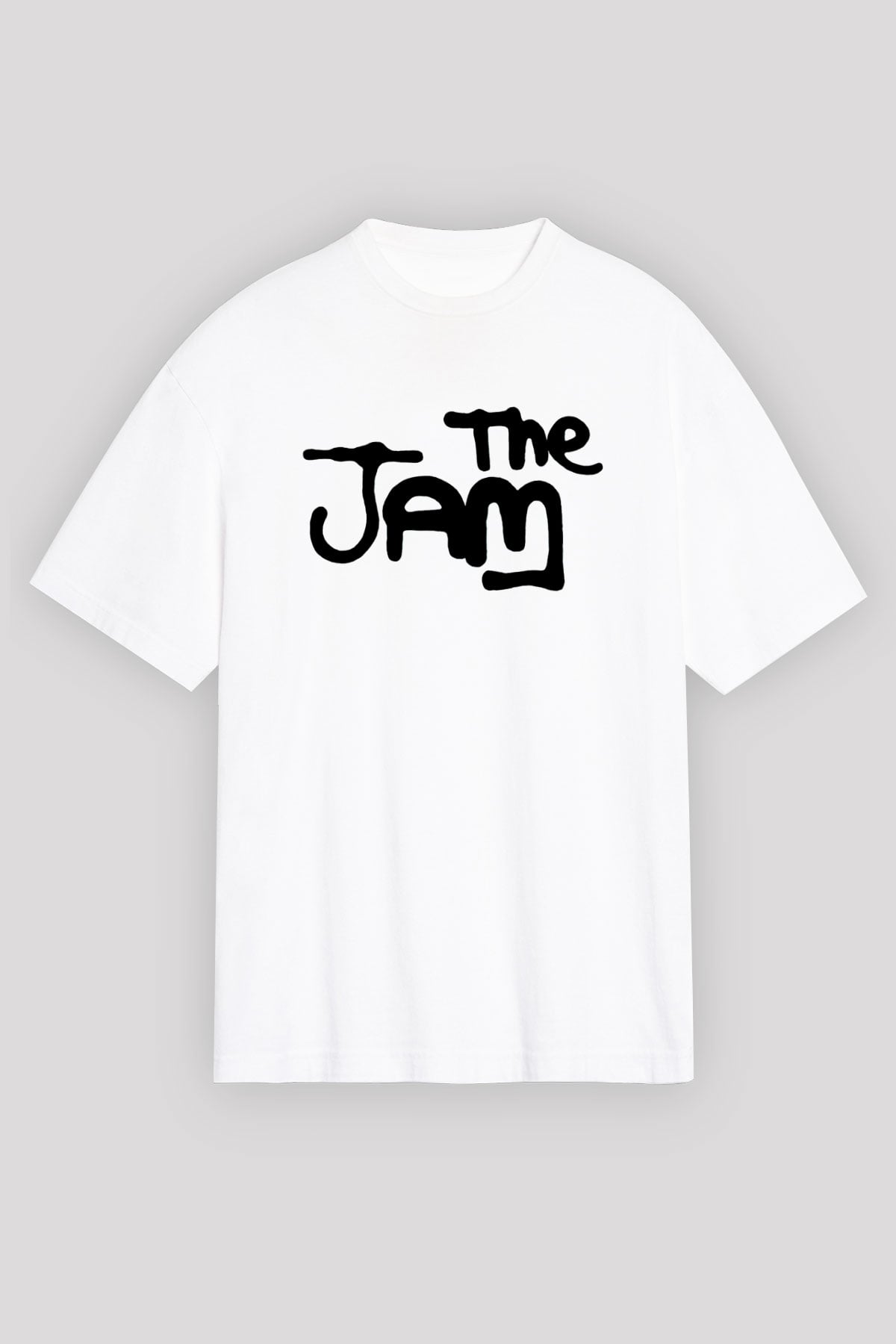 The Jam Beyaz Unisex Oversize Tişört T-Shirt