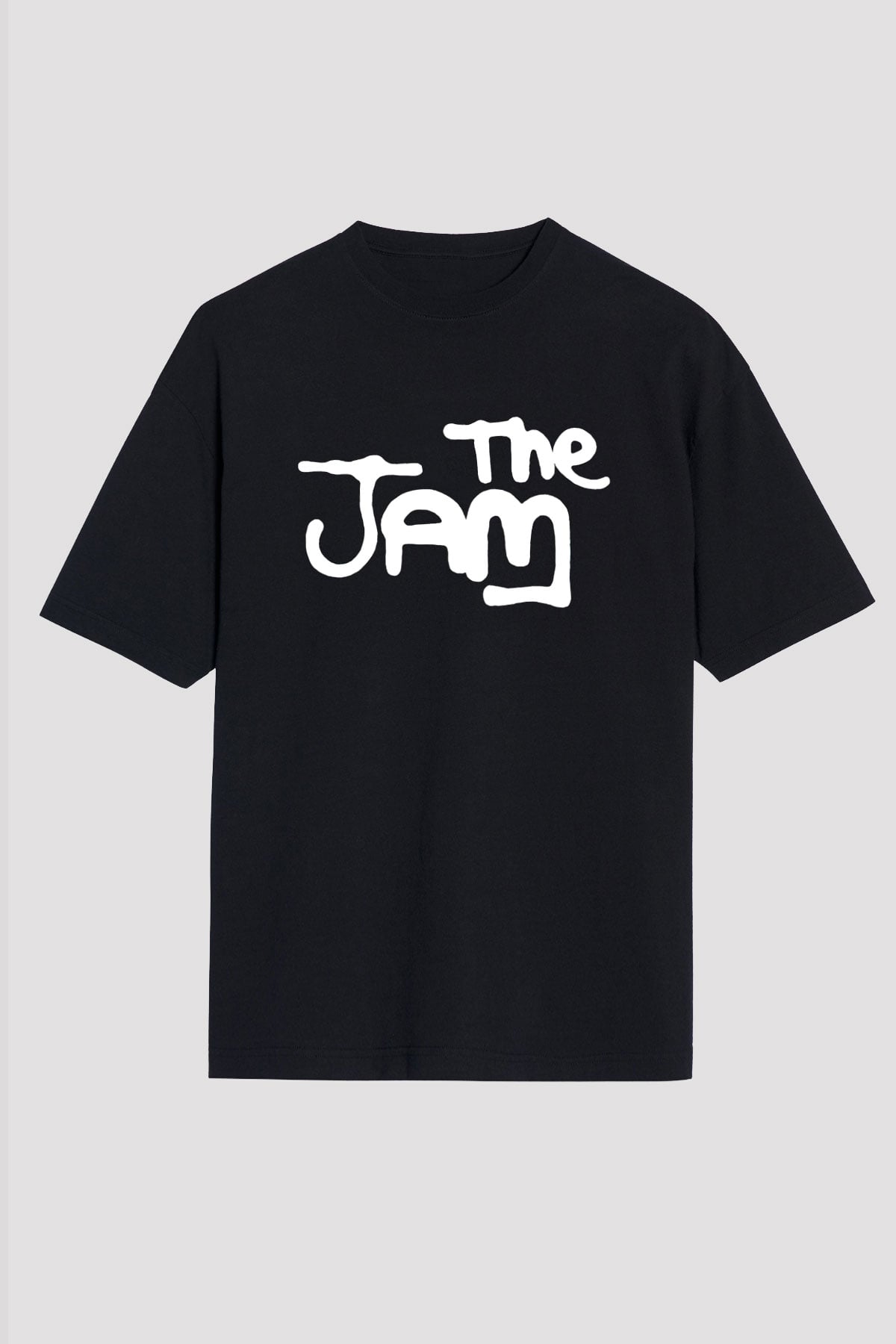 The Jam Siyah Unisex Oversize Tişört T-Shirt