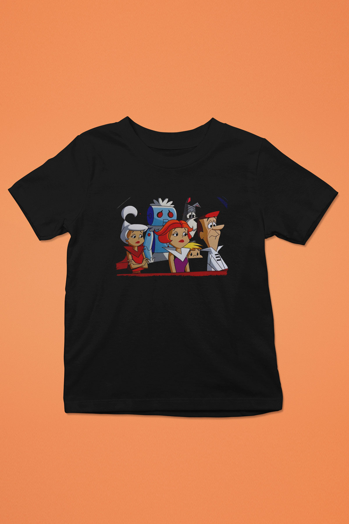 The Jetsons Jetsonlar Siyah Unisex  Çocuk Tişört