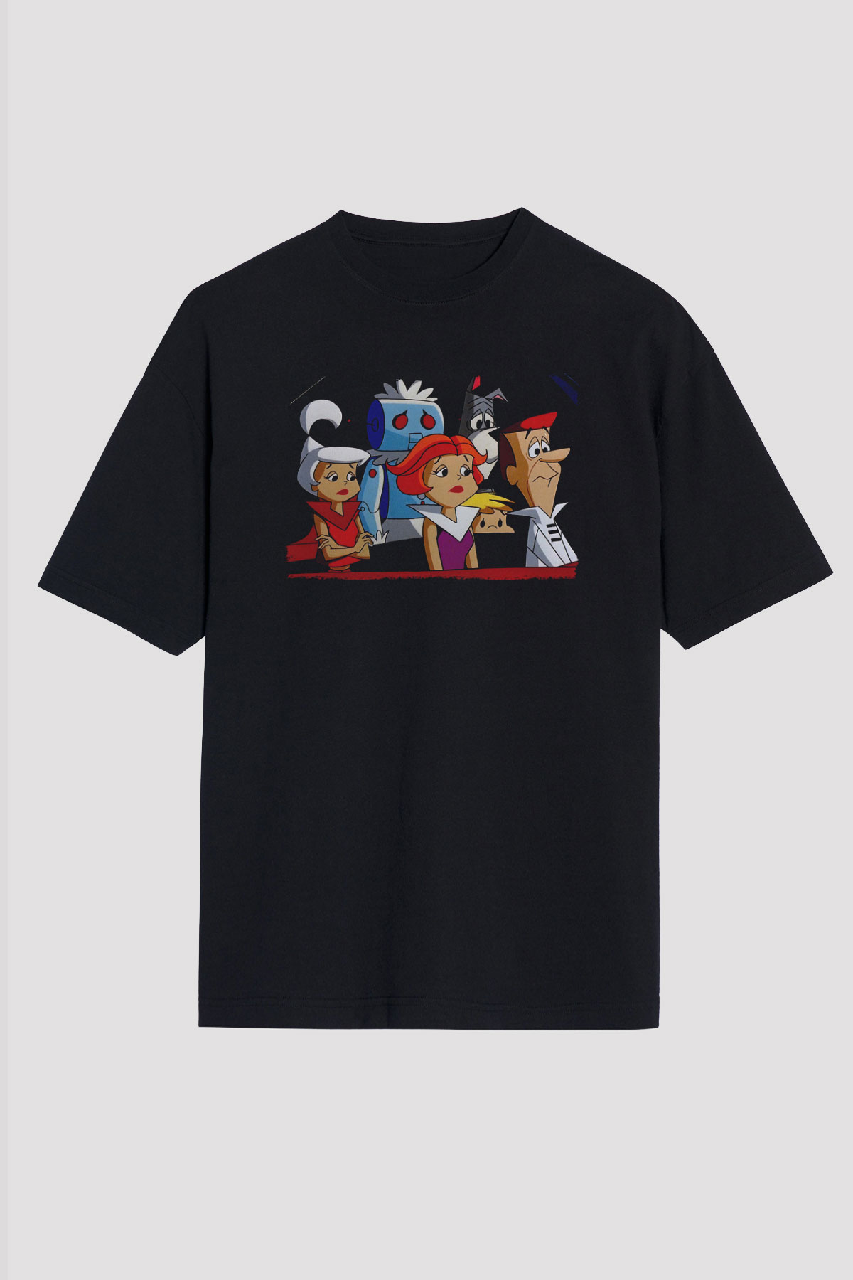 The Jetsons Jetsonlar Siyah Unisex Tişört